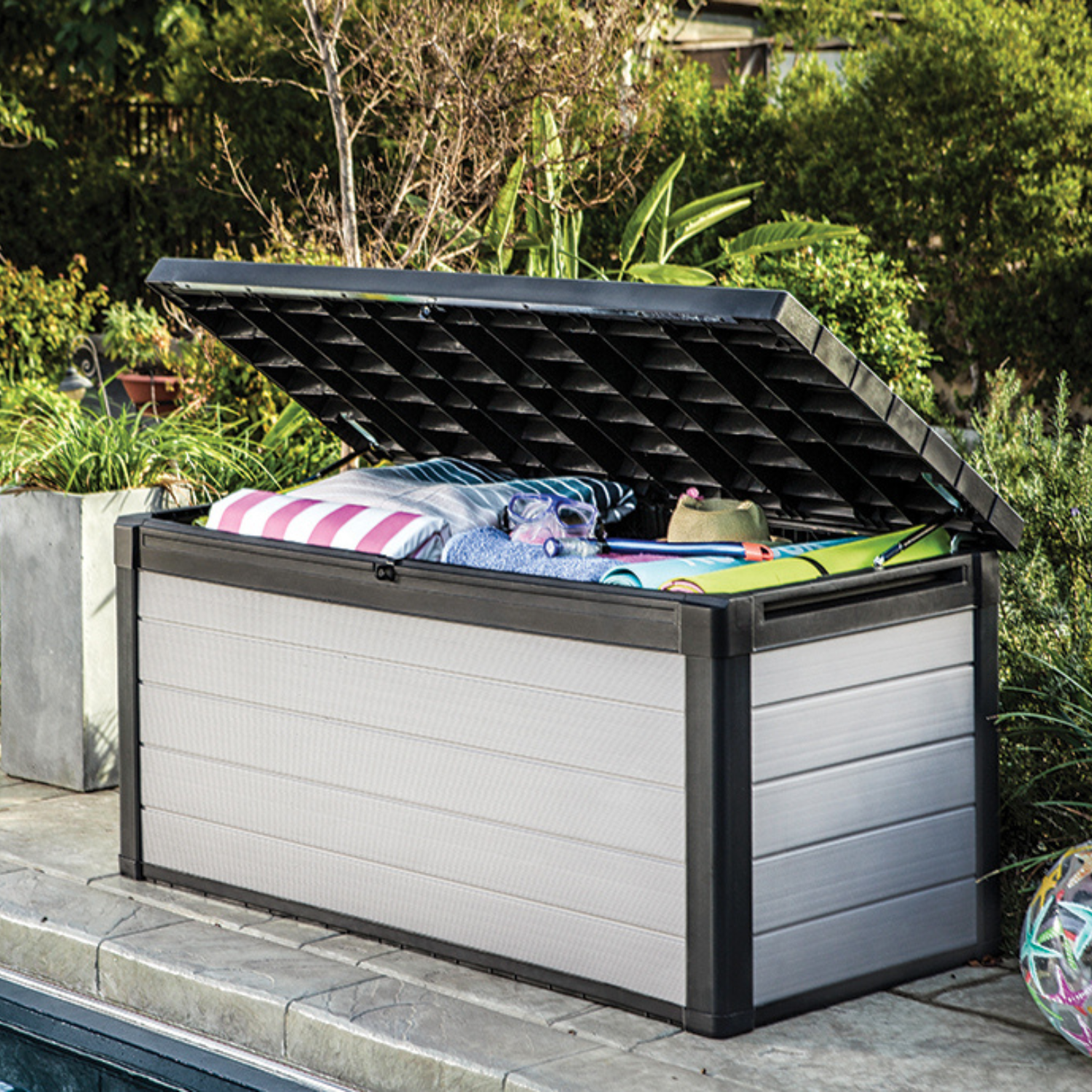 Keter Denali DuoTech 570 L — úložný box 152×72×70 cm, sivý