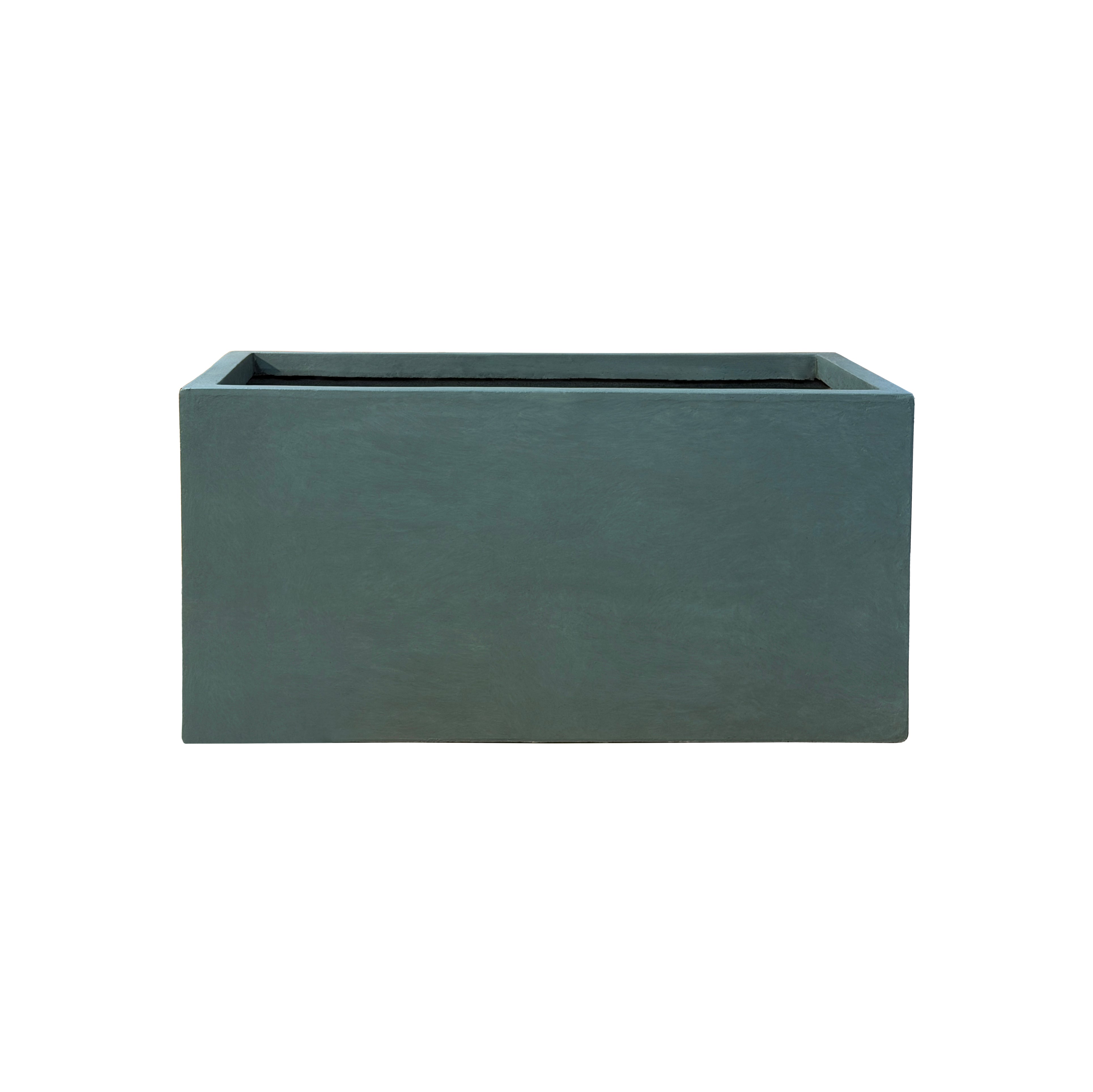 Betonový květináč Horizon (99 x 46 x 46 cm) - Tmavě zelená