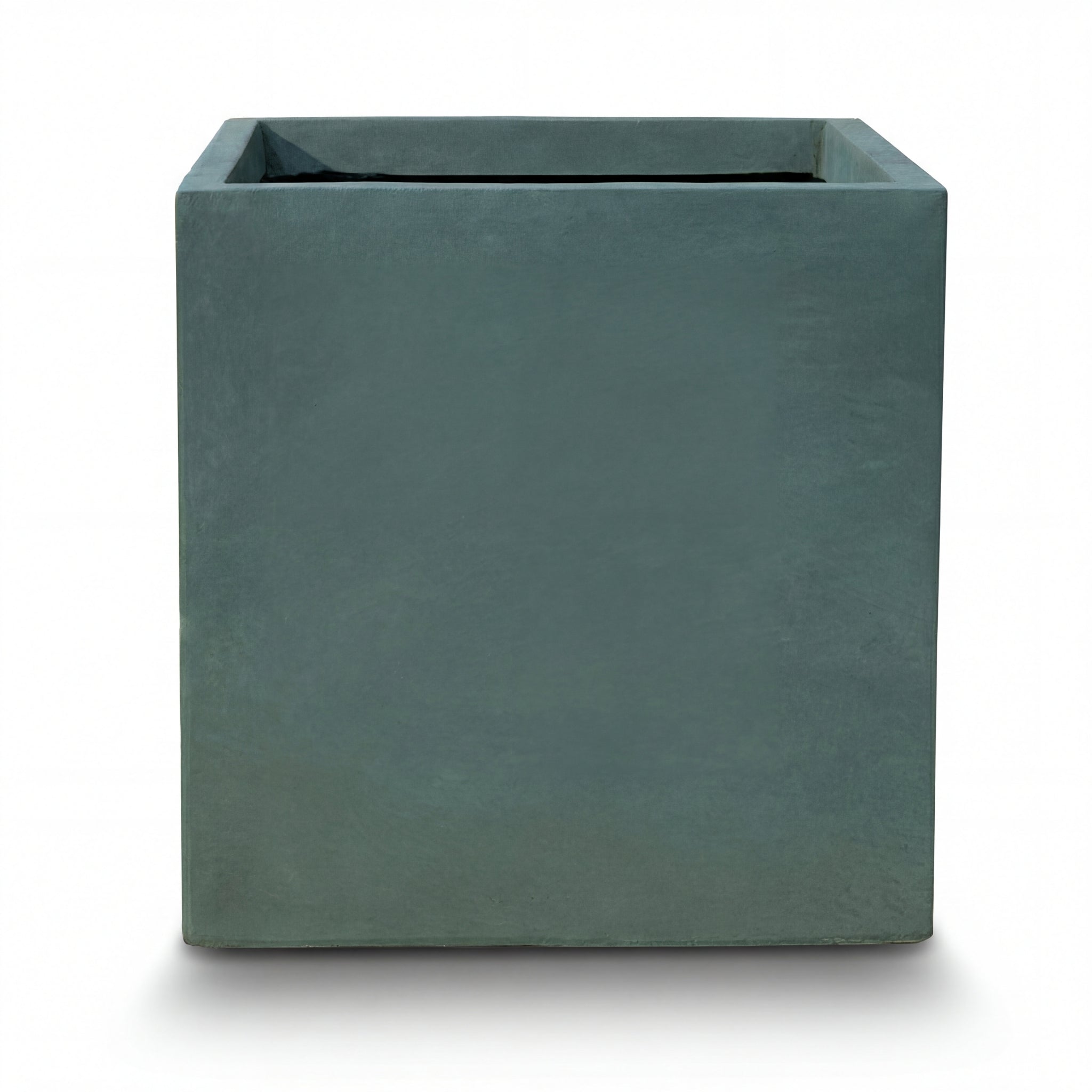 Betonový květináč Kubix (75 x 75 x 75 cm) - Tmavě zelená