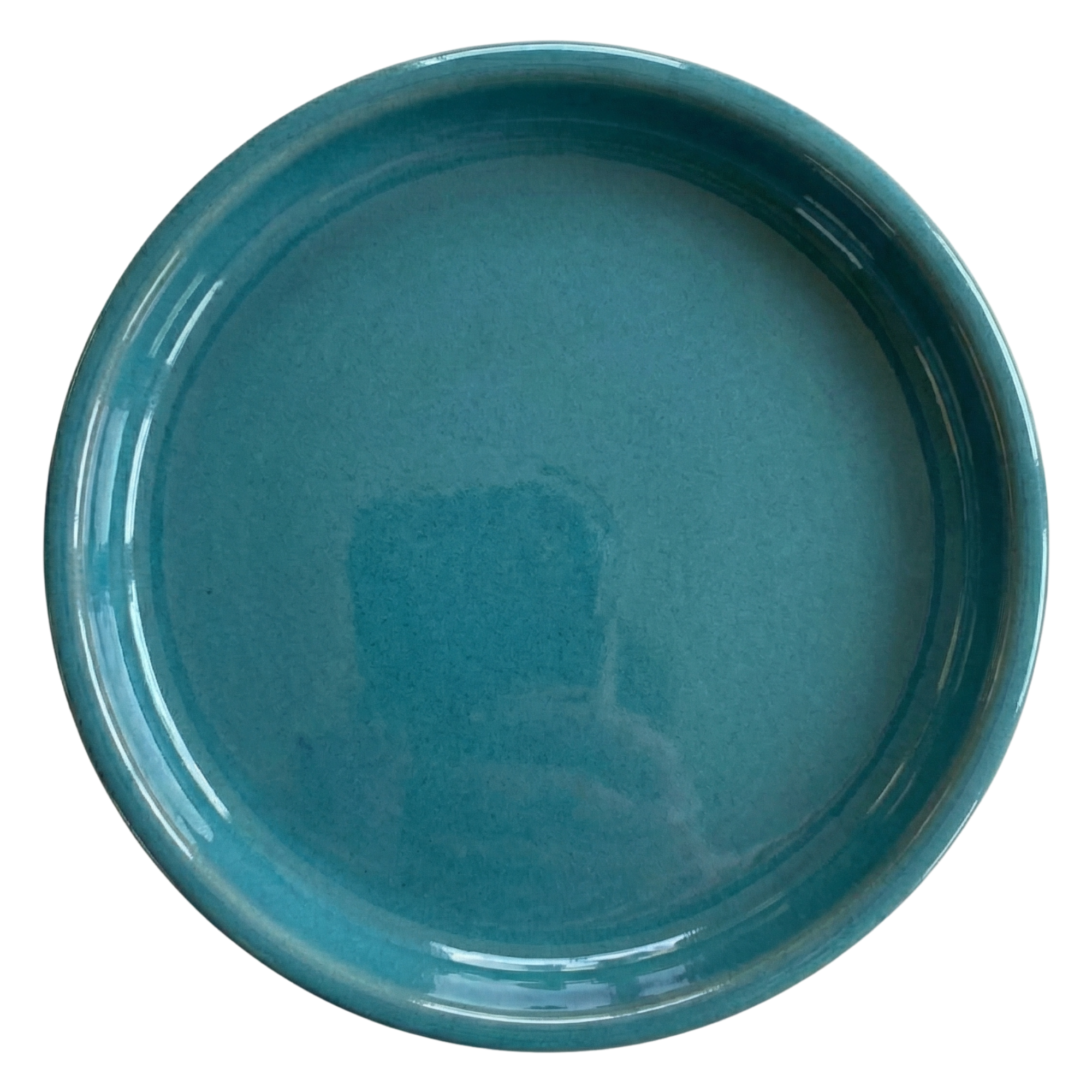 Podmiska pod květináč - Petrolejově modrá