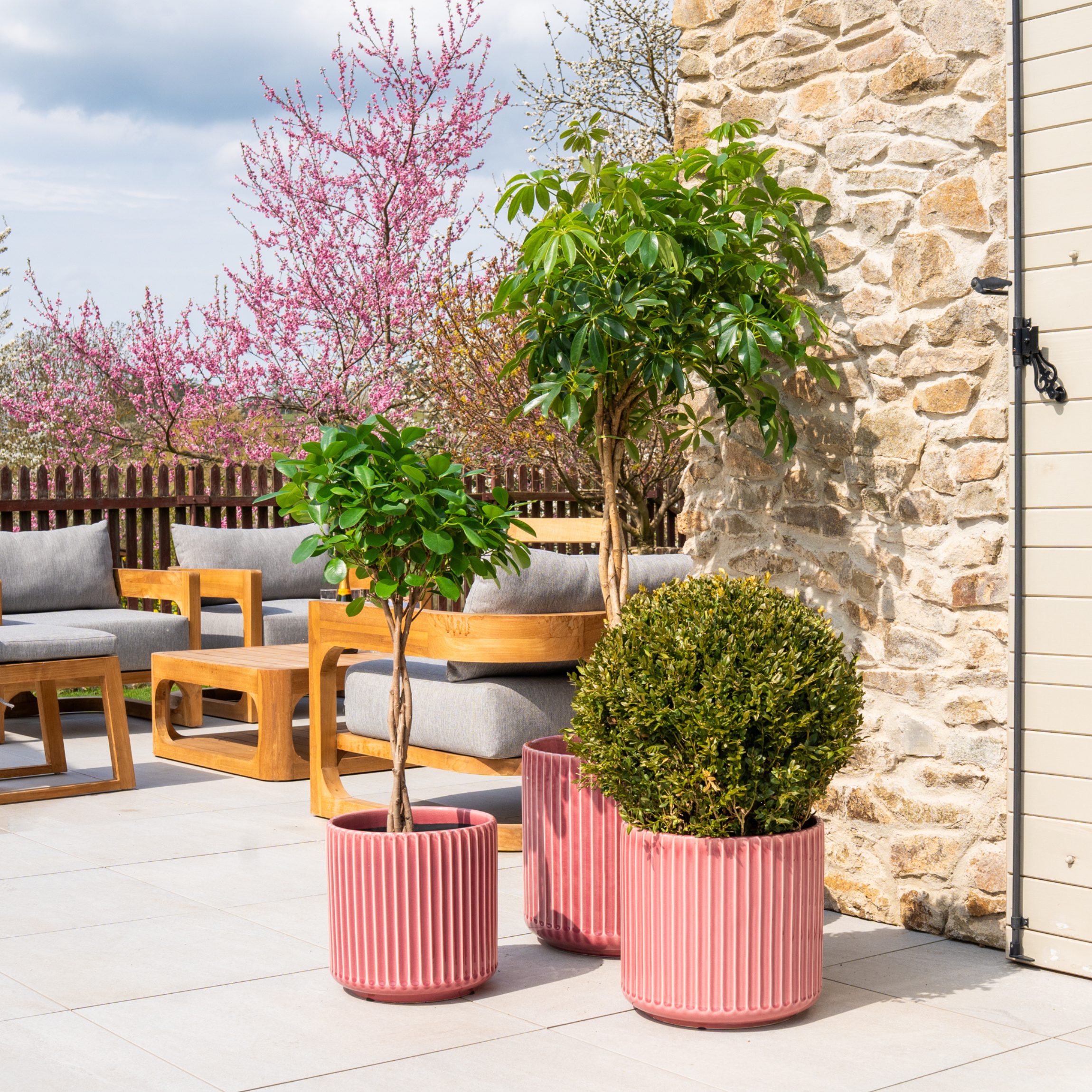 Keramický kvetináč London – Ružový