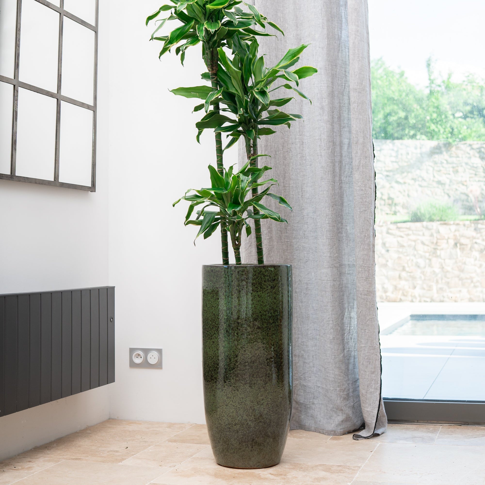 Keramicky kvetináč Athena - Tropická Zelená