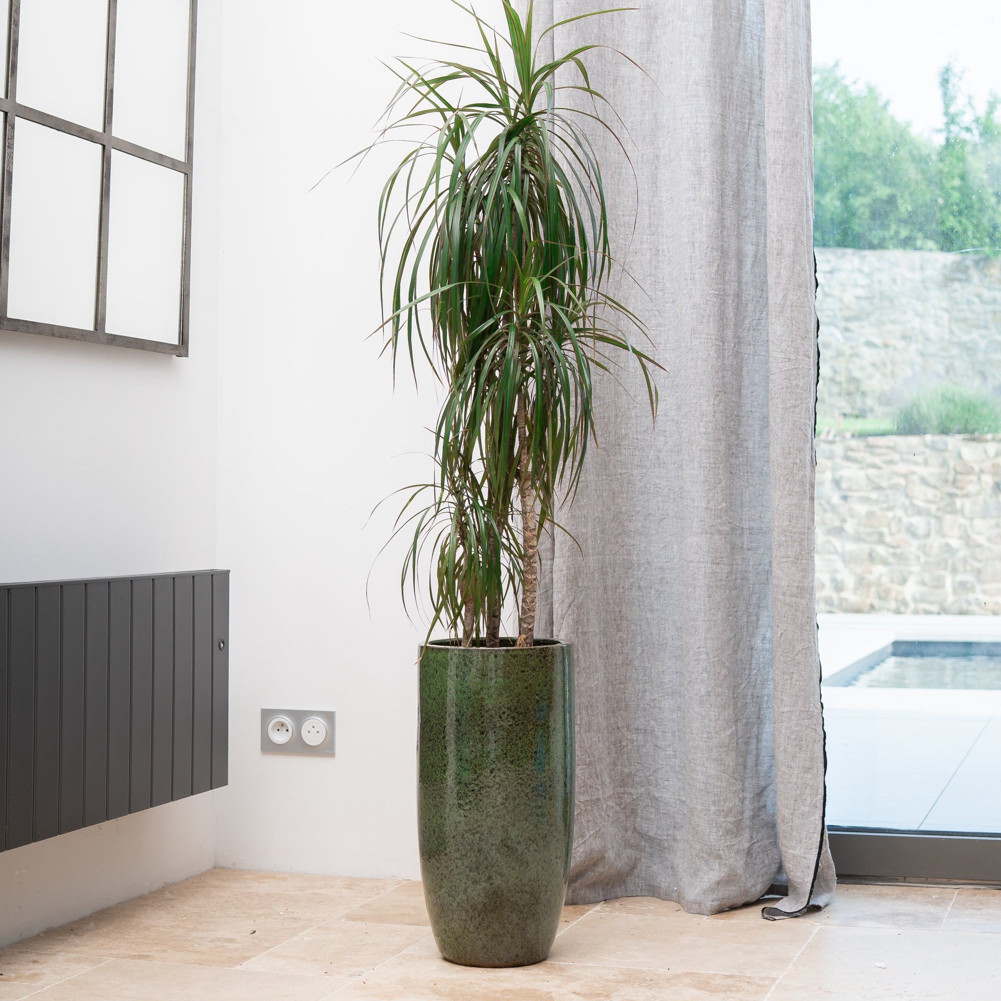 Keramicky kvetináč Athena - Tropická Zelená