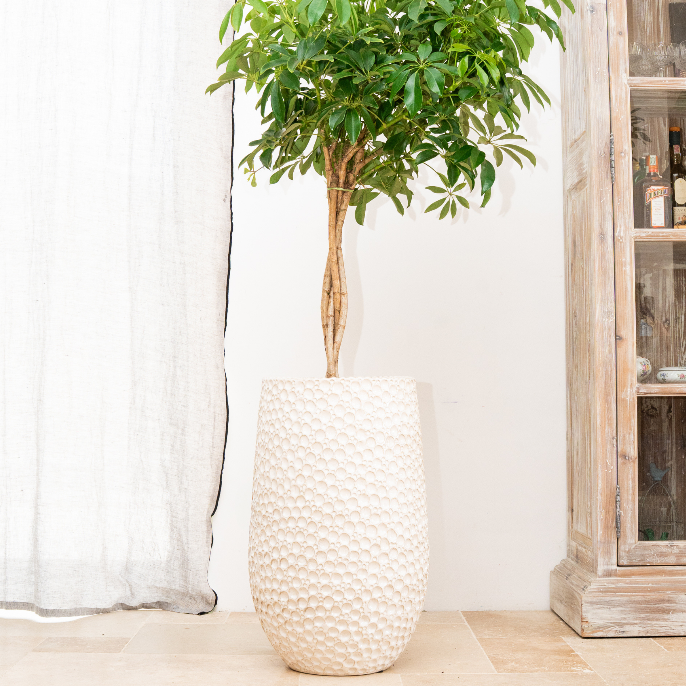 Kvetináč PARIS biely – ručne vyrábaná keramika, XXL až 68 cm