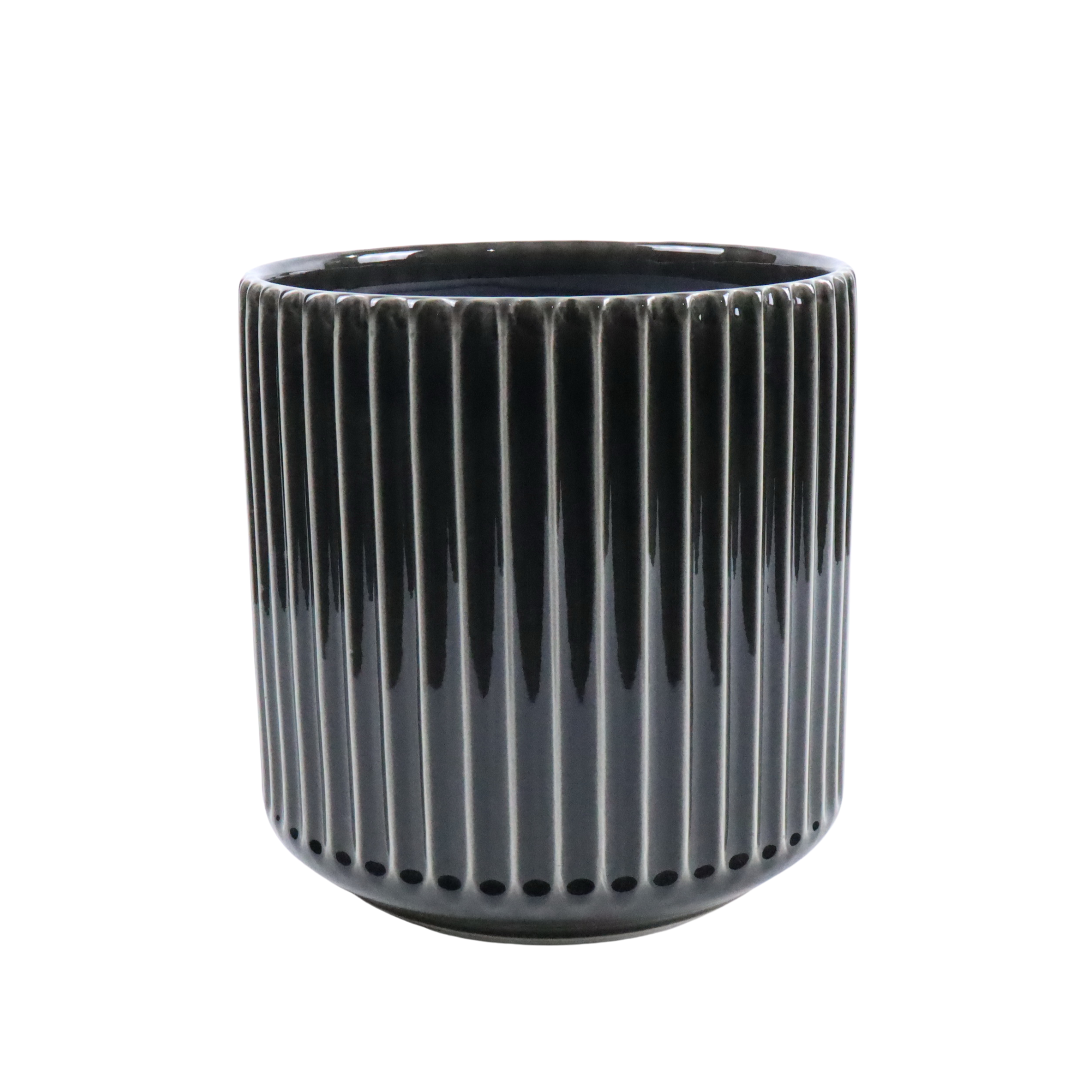 Keramický kvetináč London – Sivá