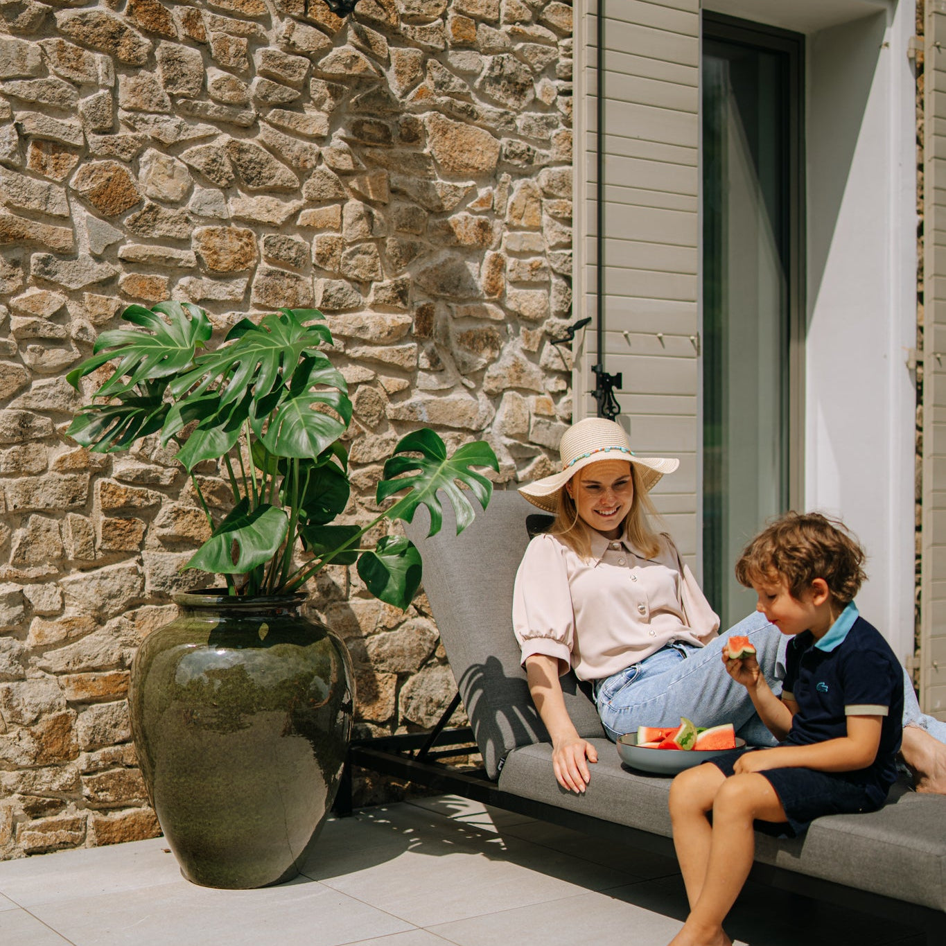 Keramicky kvetináč Dionysos - Tropická zelená