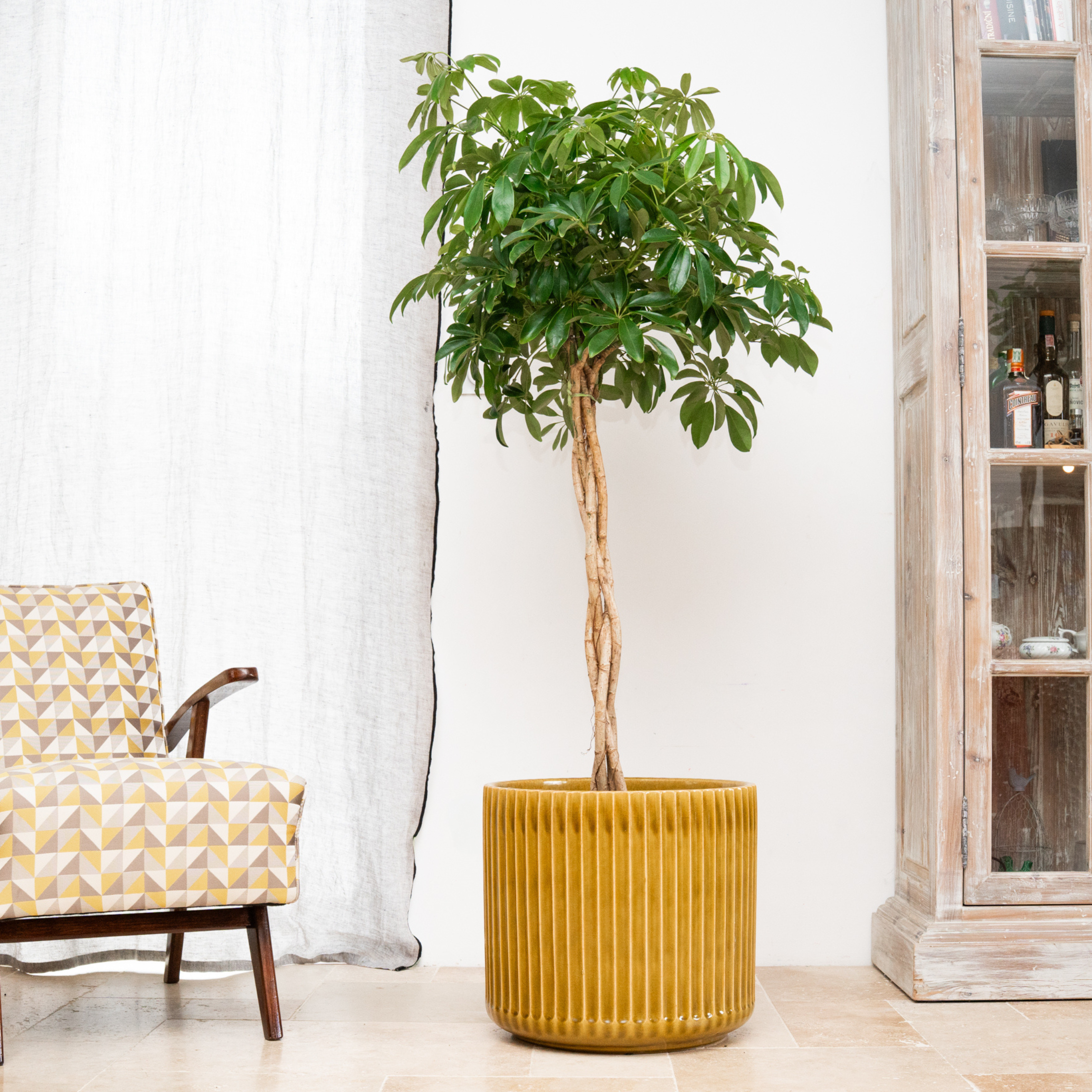 Keramický kvetináč London – Žltá