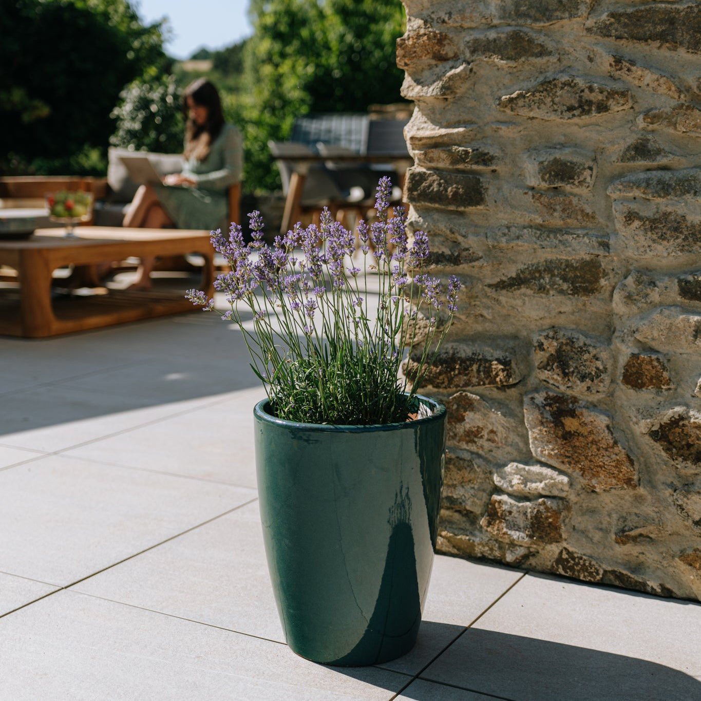 Keramicky kvetináč Mazarin- Nefritová