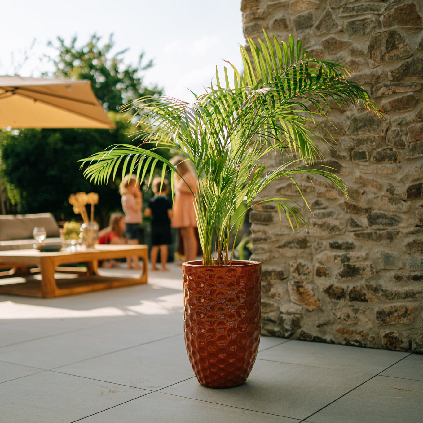 Keramický kvetináč Merovee –Oranžová