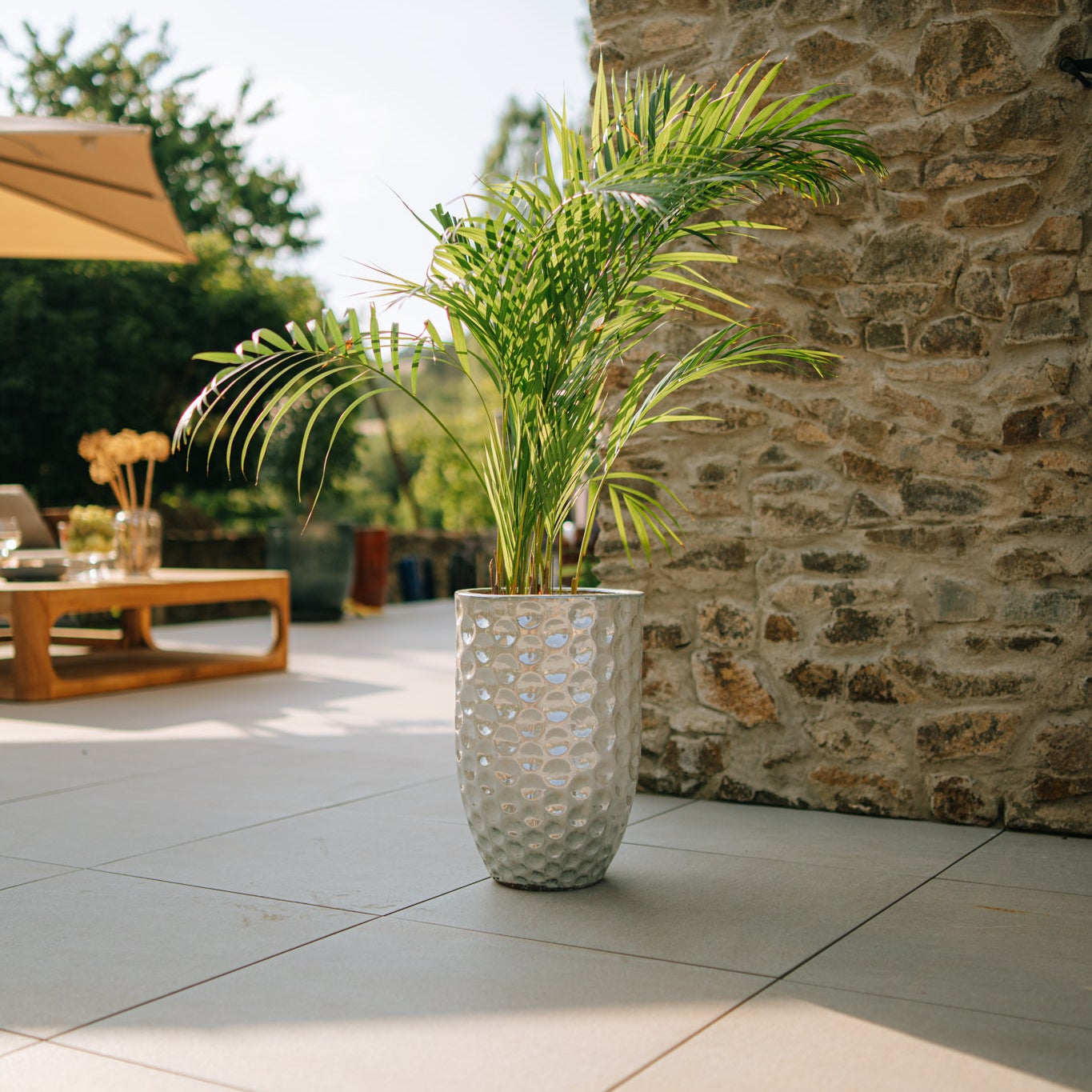 Keramický kvetináč MEROVEE - Perlový