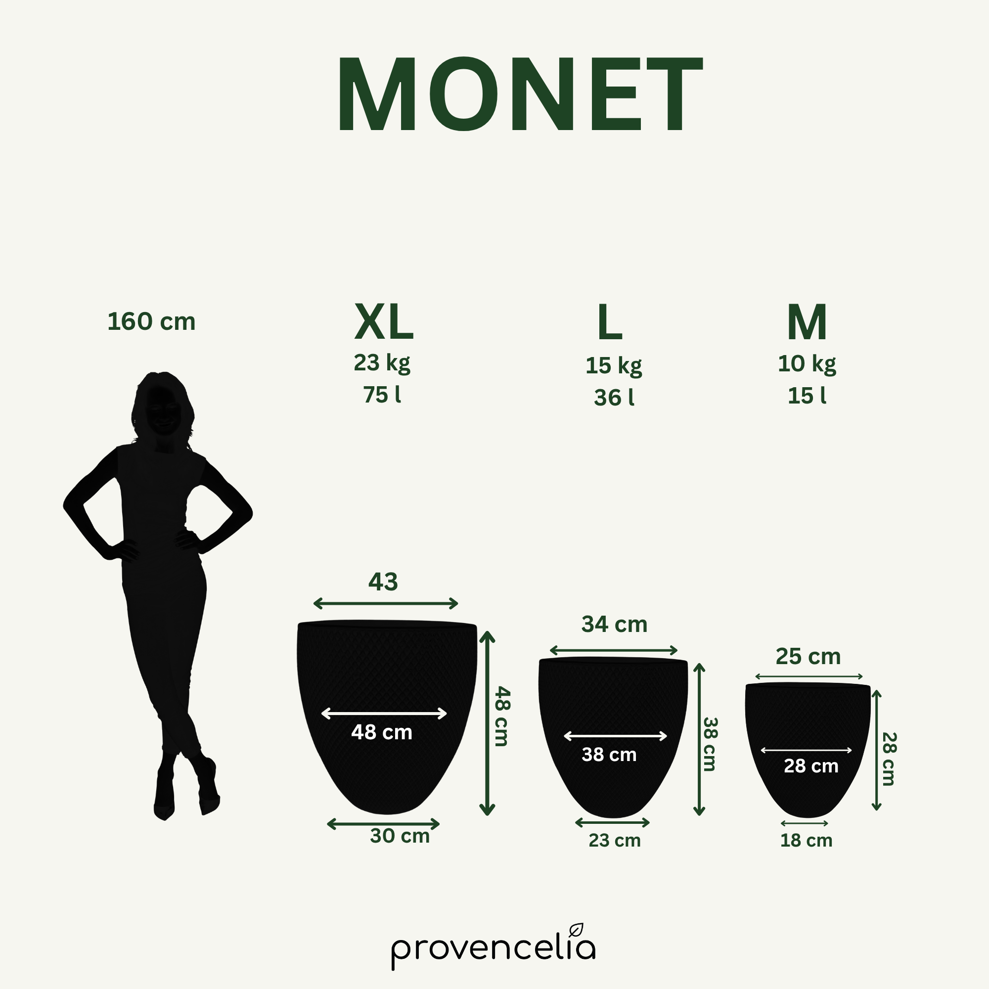 Provencelia MONET tyrkysový – prémiový keramický kvetináč, nadčasový dizajn