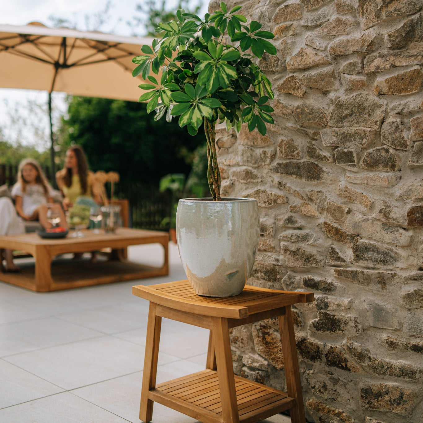 Keramický kvetináč LAFONTAINE - Perlová