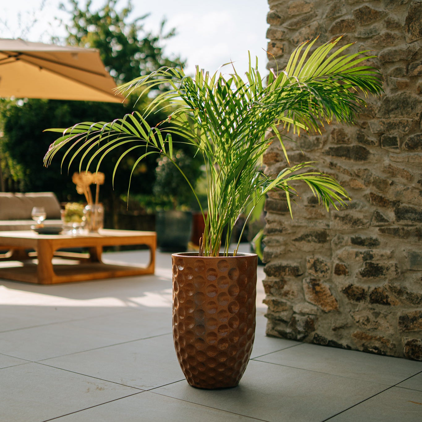 Keramický kvetináč MEROVEE - Antická hrdza