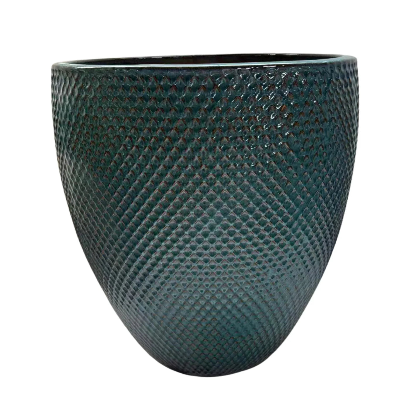 Keramicky kvetináč Signac - Petrolejovo modrá