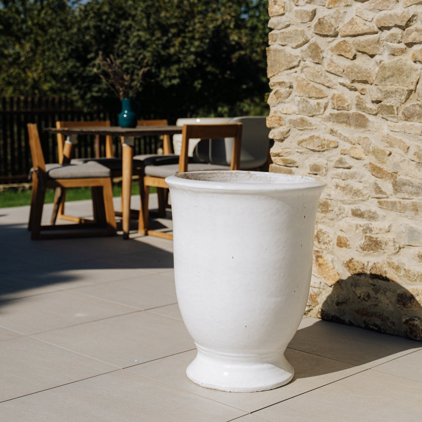Keramický květináč Arthur - Bílý - Provencelia.cz