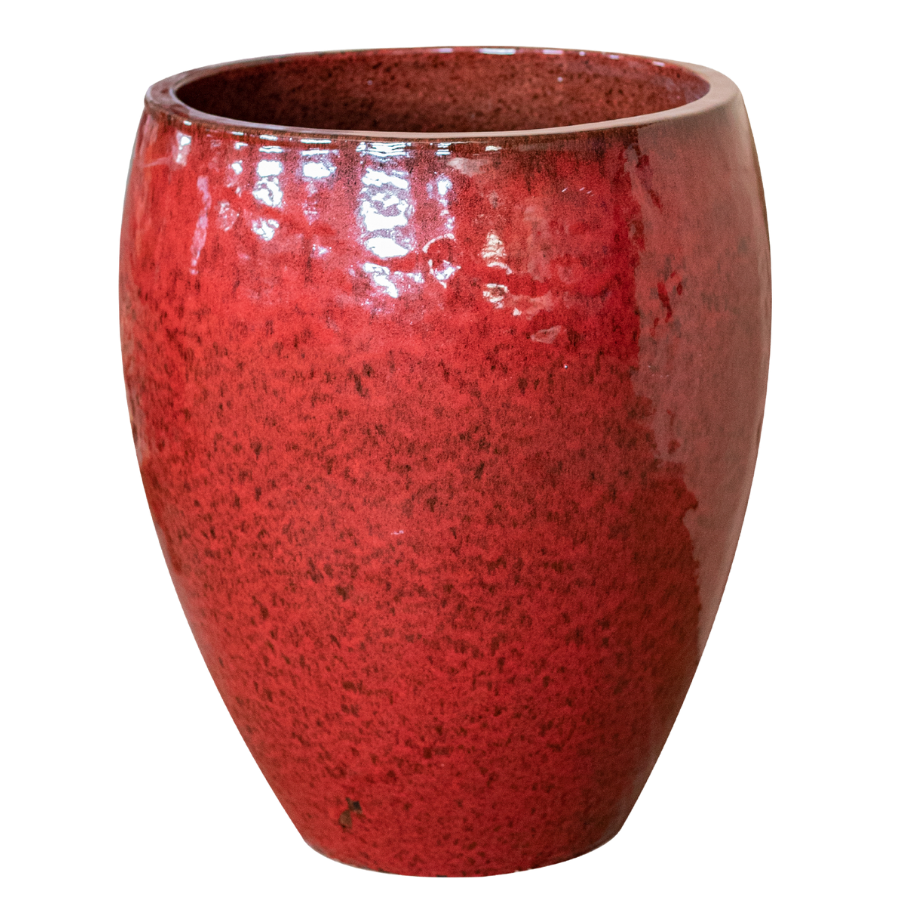 Keramický kvetináč Poseidon – Tropická červená