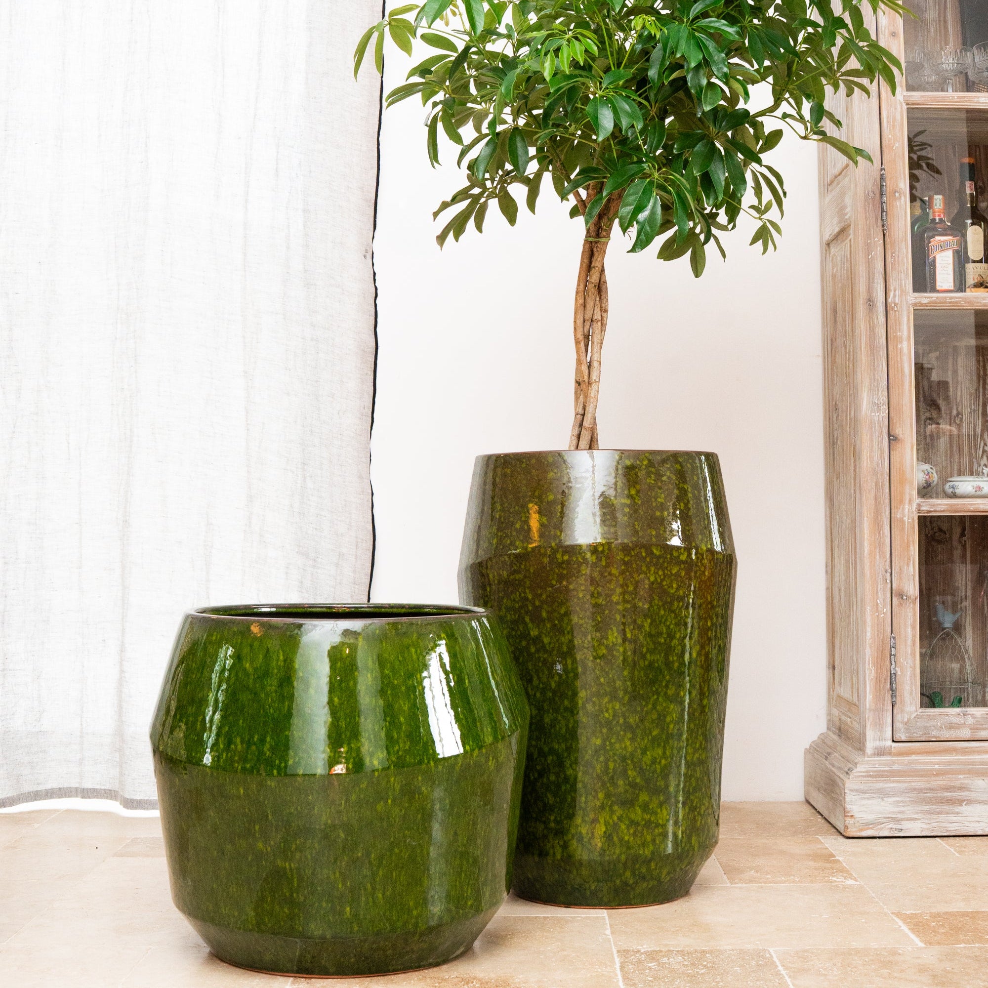 Keramický kvetináč Monaco – Zelený