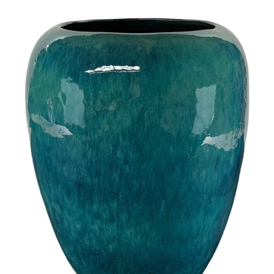 Keramický kvetináč Galiee - Tyrkysová.