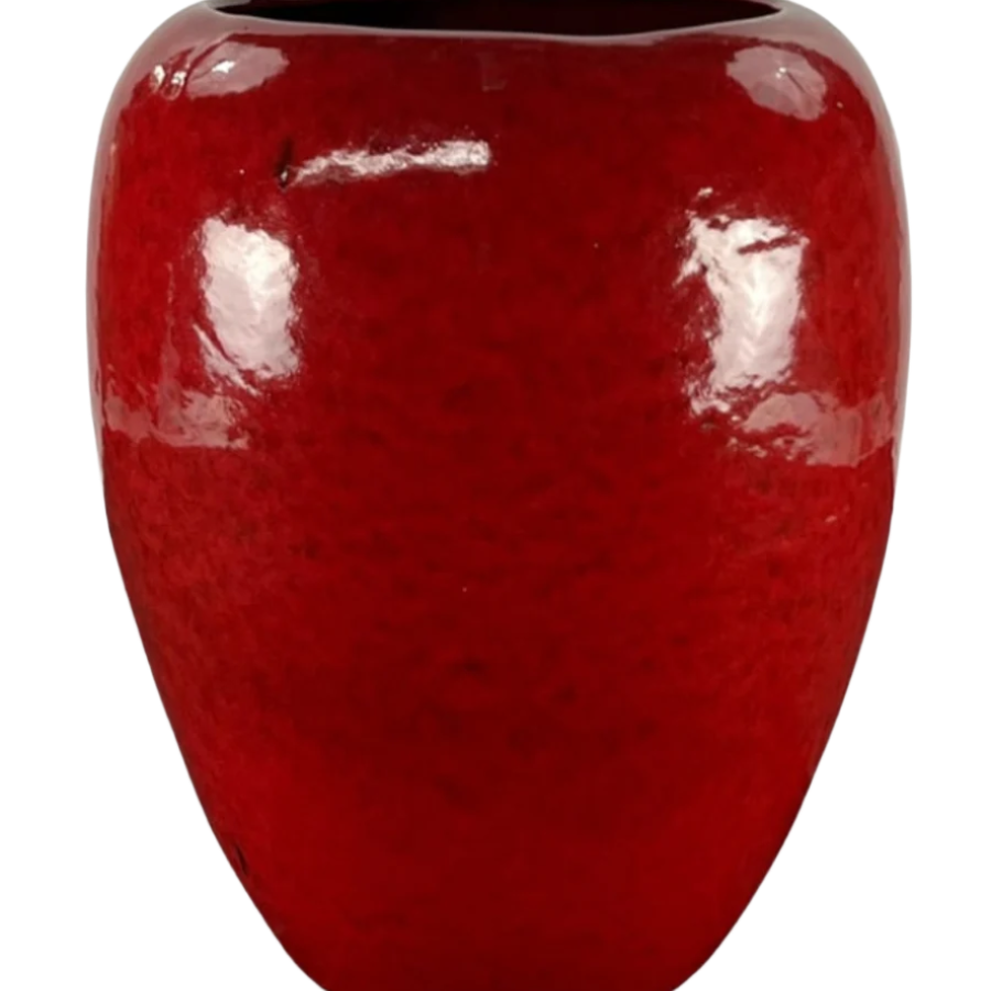 Keramický kvetináč Galiee - Tropická červená.