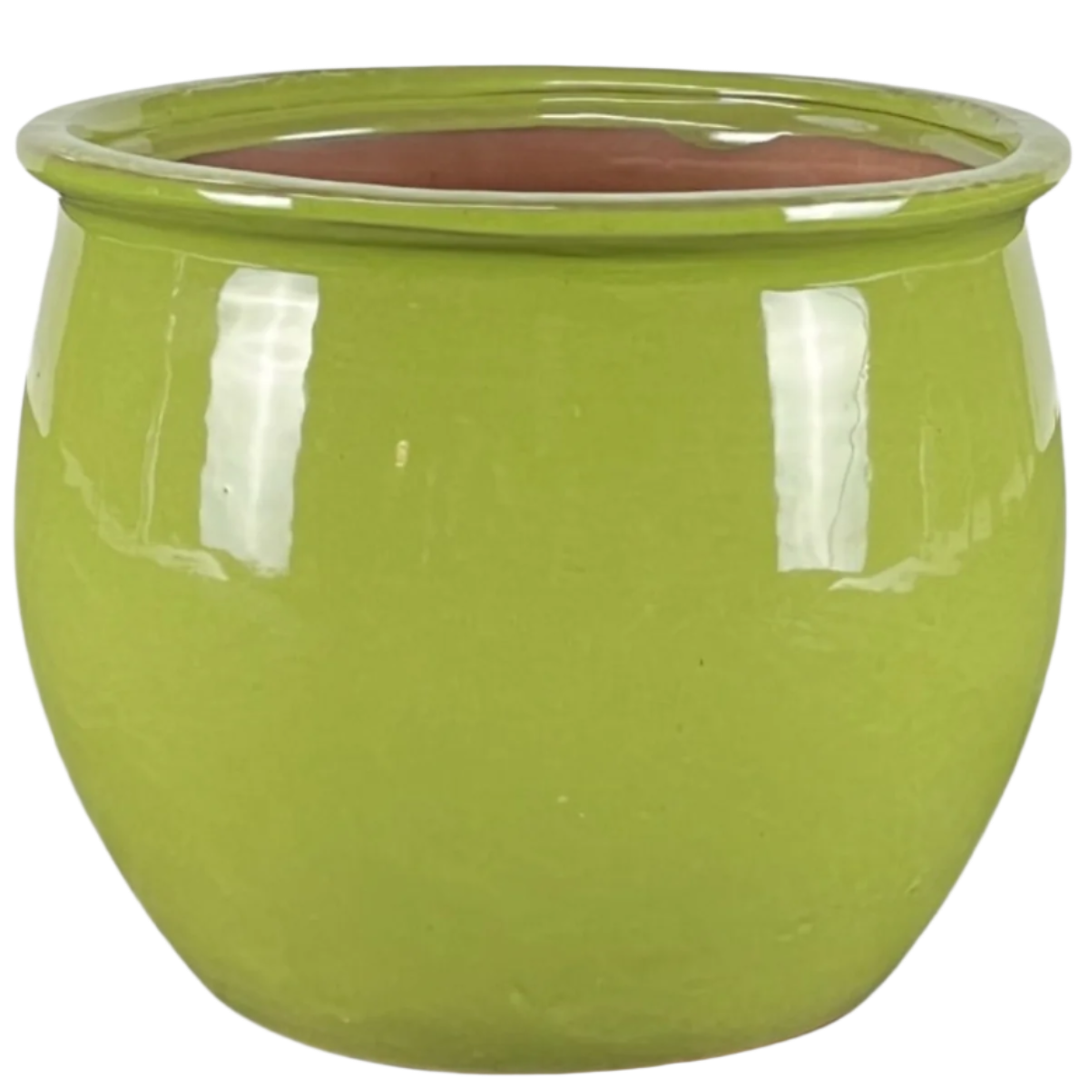 Keramický květináč Newton - Olivově zelená - Provencelia.cz