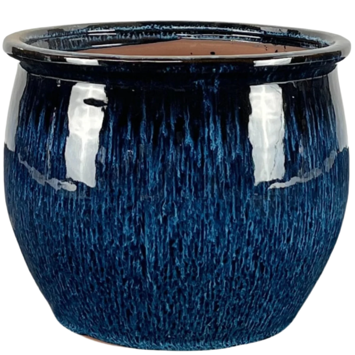 Keramický květináč Newton - Mořsky modrá - Provencelia.cz