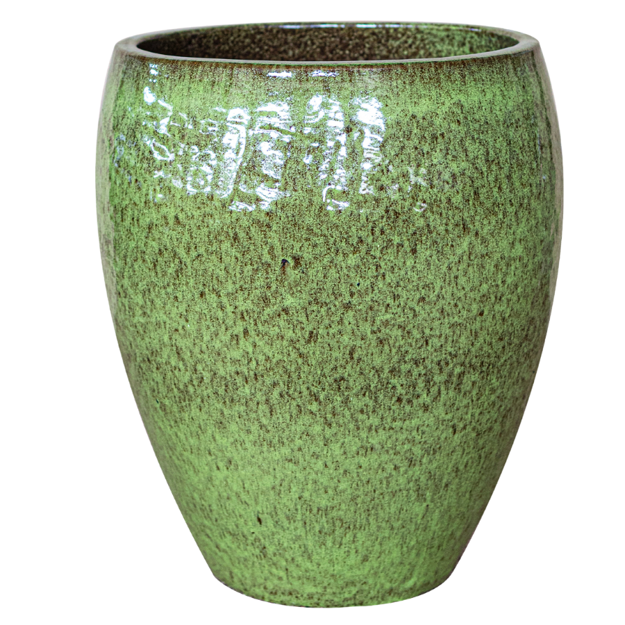 Keramický kvetináč Poseidon – jesenná zelená