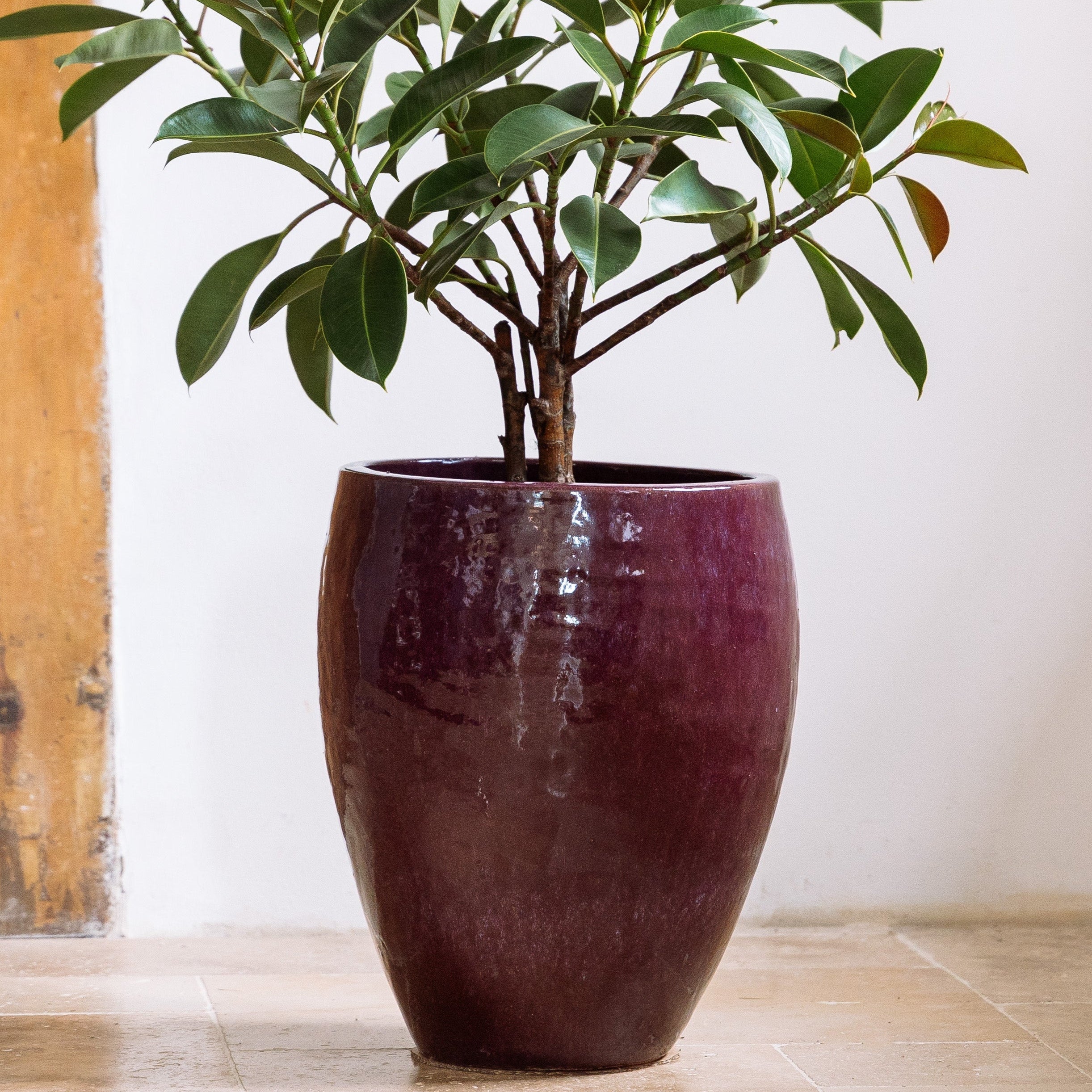 Keramický kvetináč Poseidon – Jesenná fialová