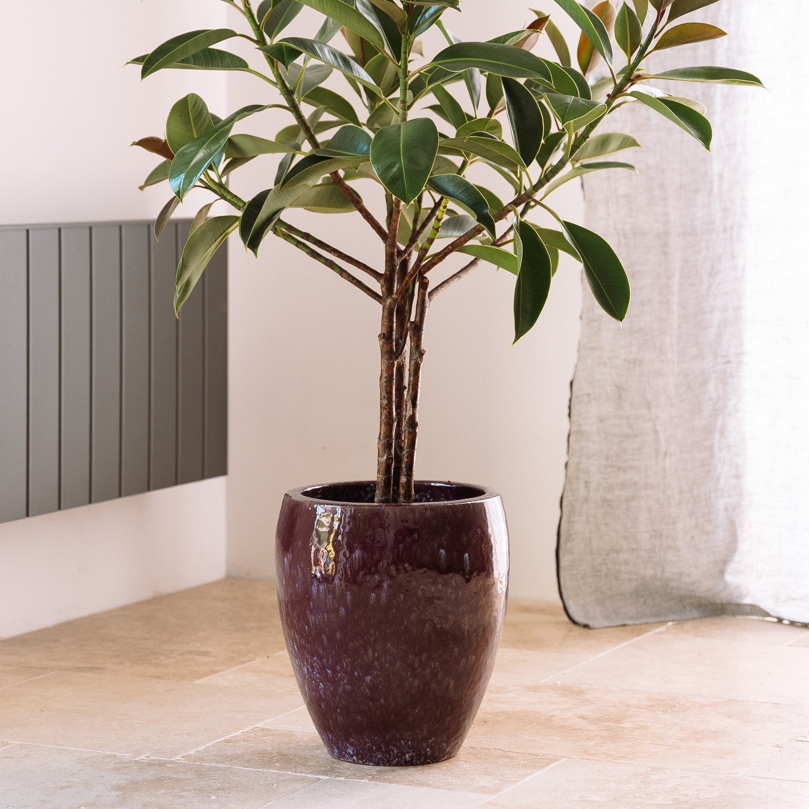 Keramický kvetináč Poseidon – Jesenná fialová