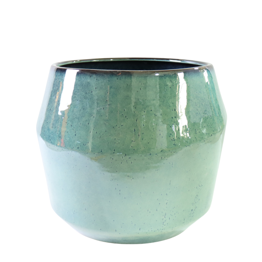 Keramický kvetináč Monaco – Svetlomodrá