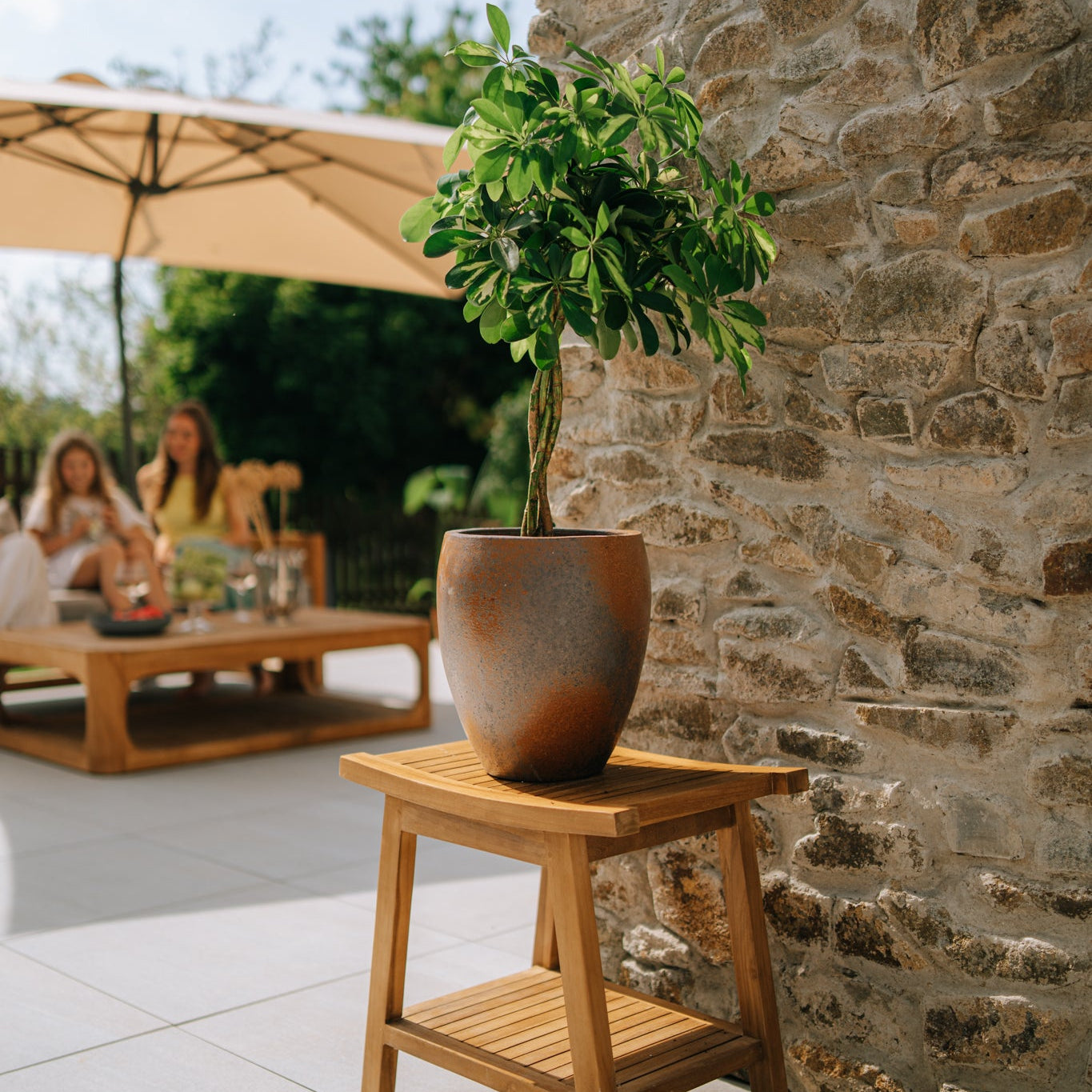 Keramický kvetináč LAFONTAINE - Antická hrdza