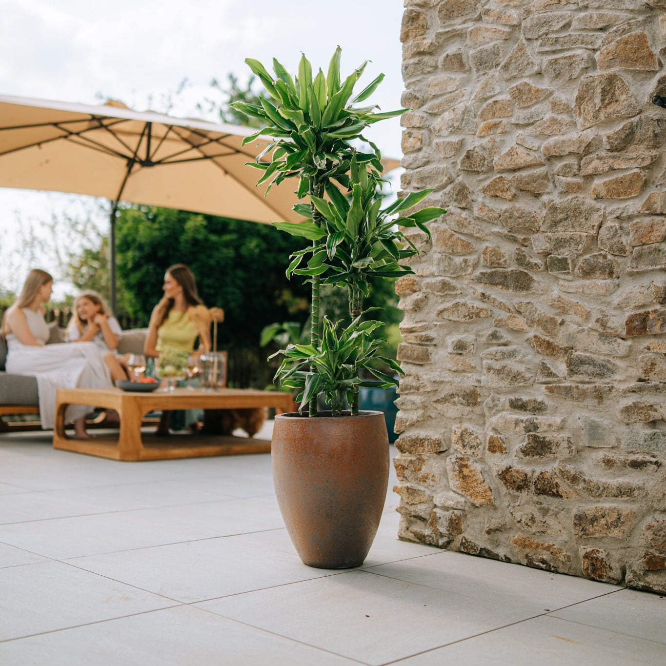 Keramický kvetináč LAFONTAINE - Antická hrdza