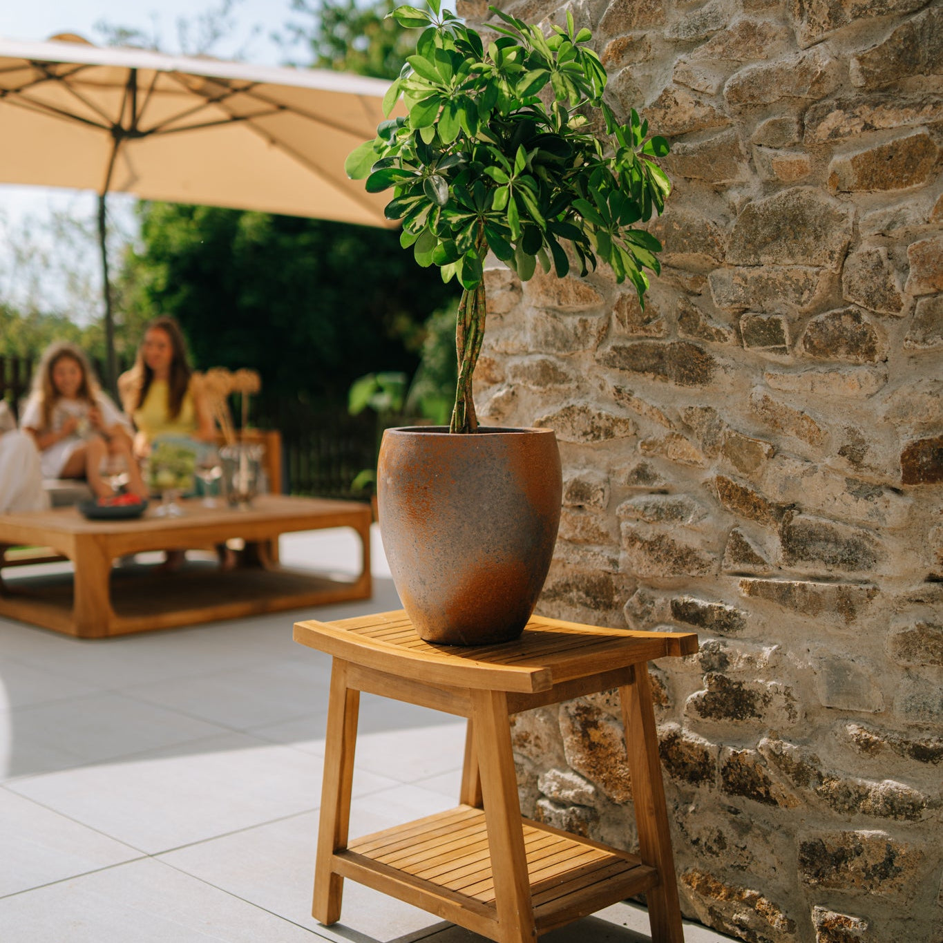 Keramický kvetináč LAFONTAINE - Antická hrdza