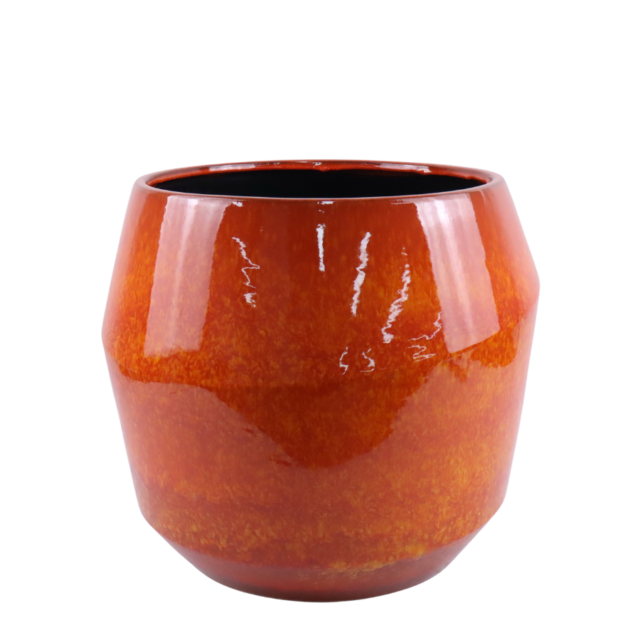 Keramický kvetináč Monaco – oranžový