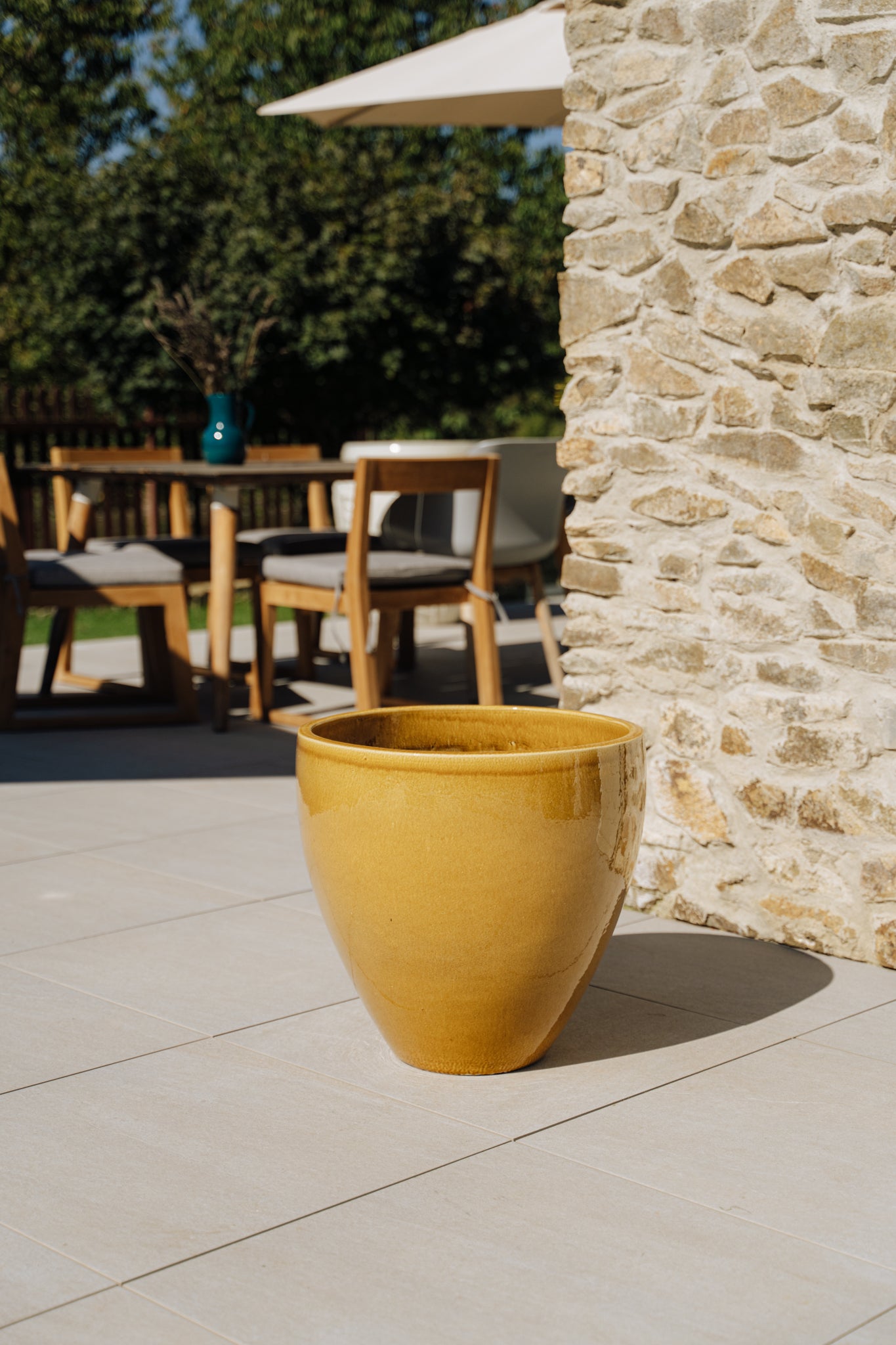 Keramický kvetináč Penelope - Medový.