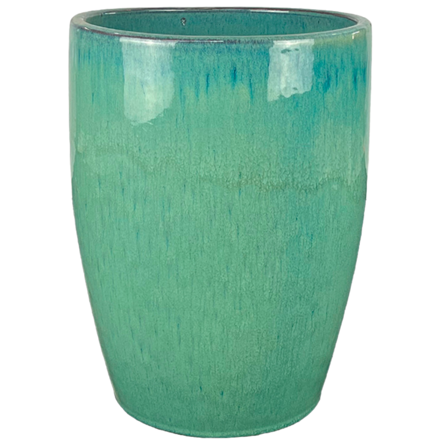 Vysoký keramický kvetináč Platon – Tyrkysový
