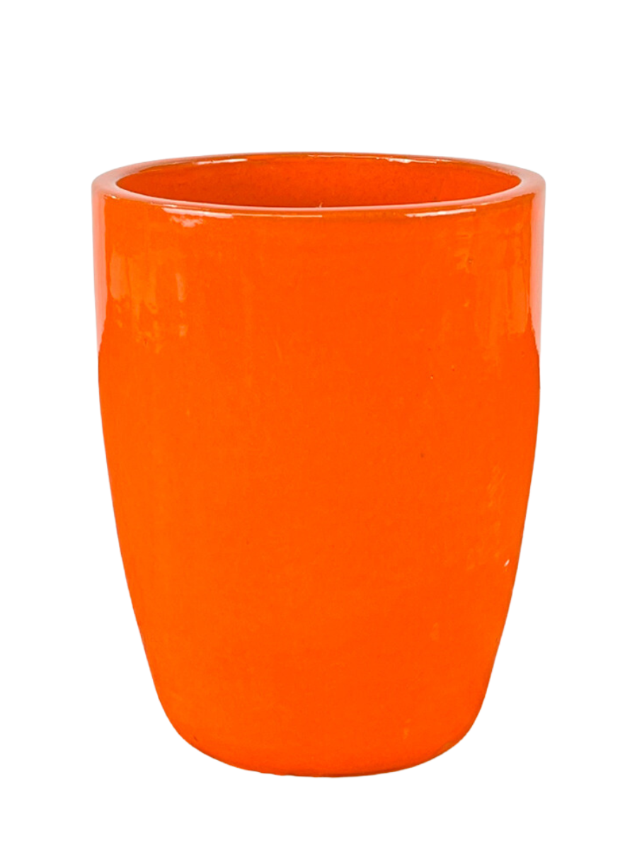 Vysoký keramický kvetináč Platon – Oranžový