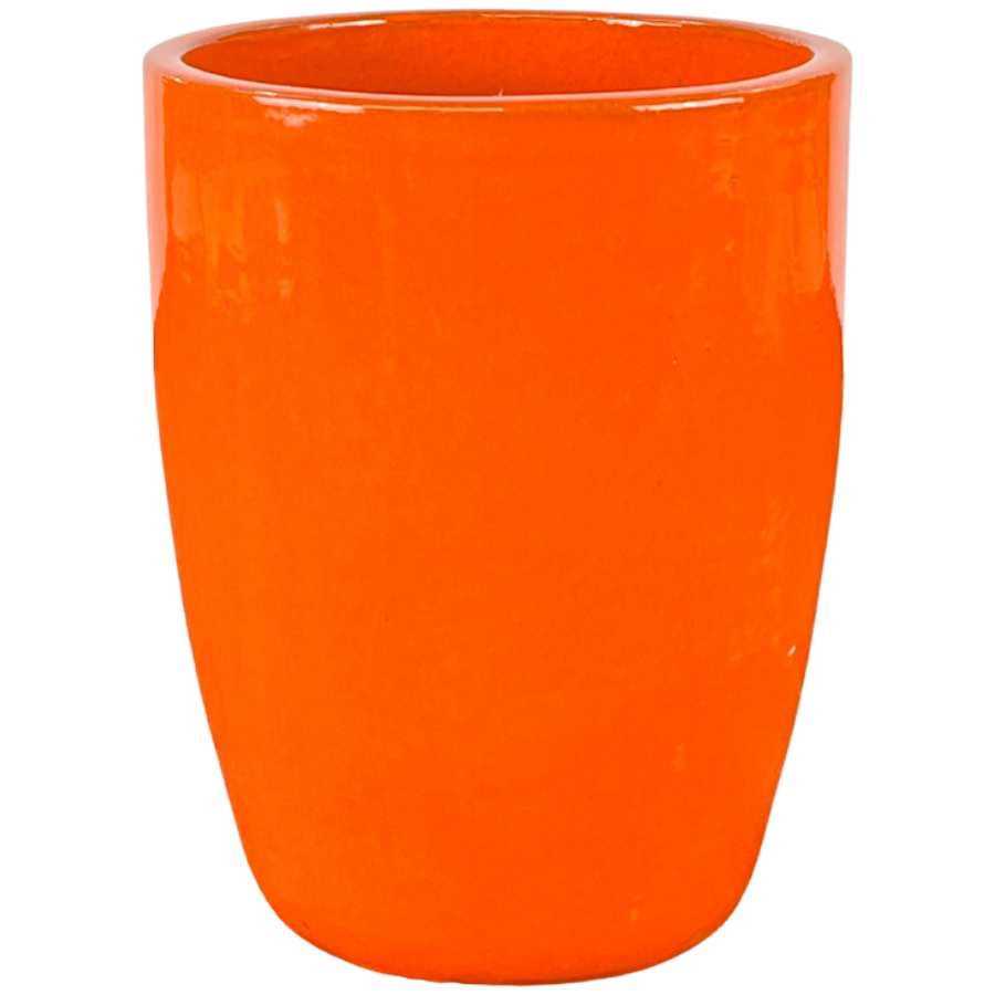 Vysoký keramický kvetináč Platon – Oranžový