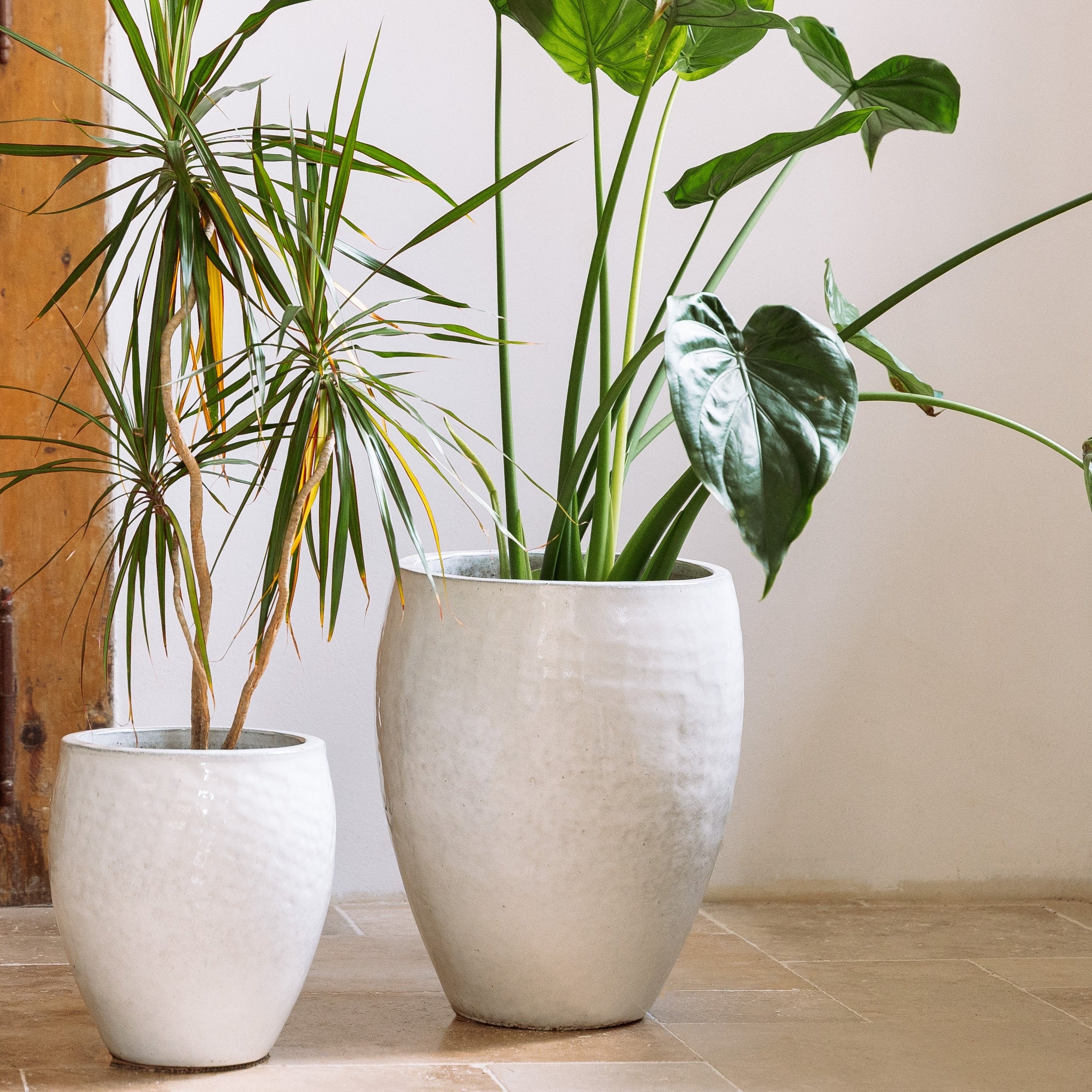 Keramický kvetináč Poseidon – Biela