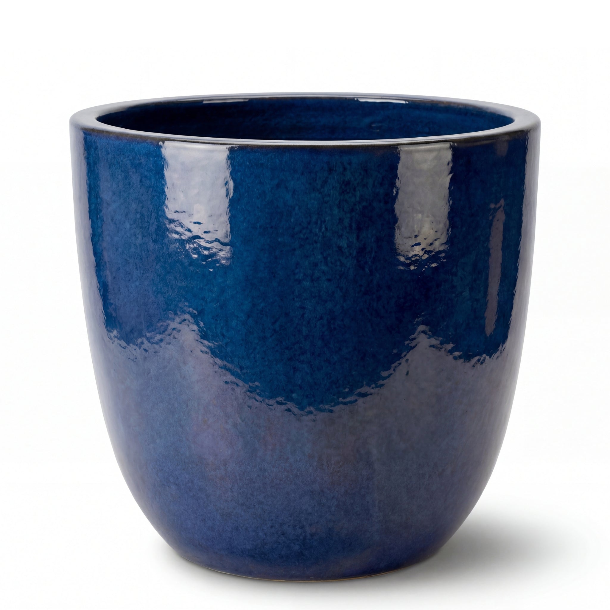 Keramický kvetináč LANCELOT - Čierno-zelený