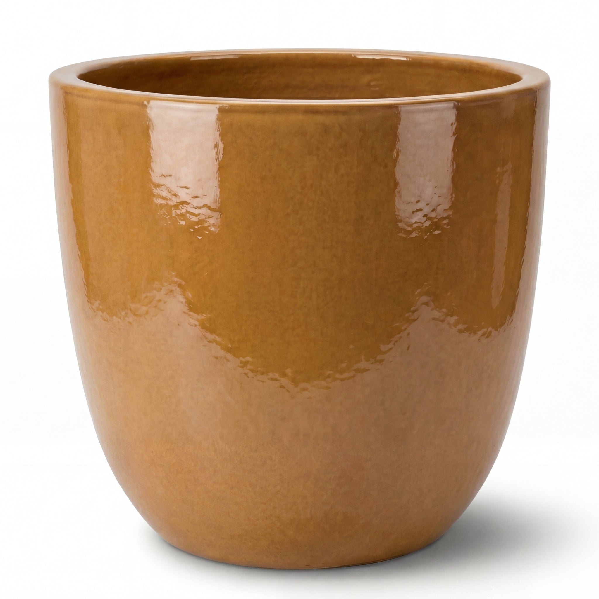 Keramický kvetináč LANCELOT - Čierno-zelený