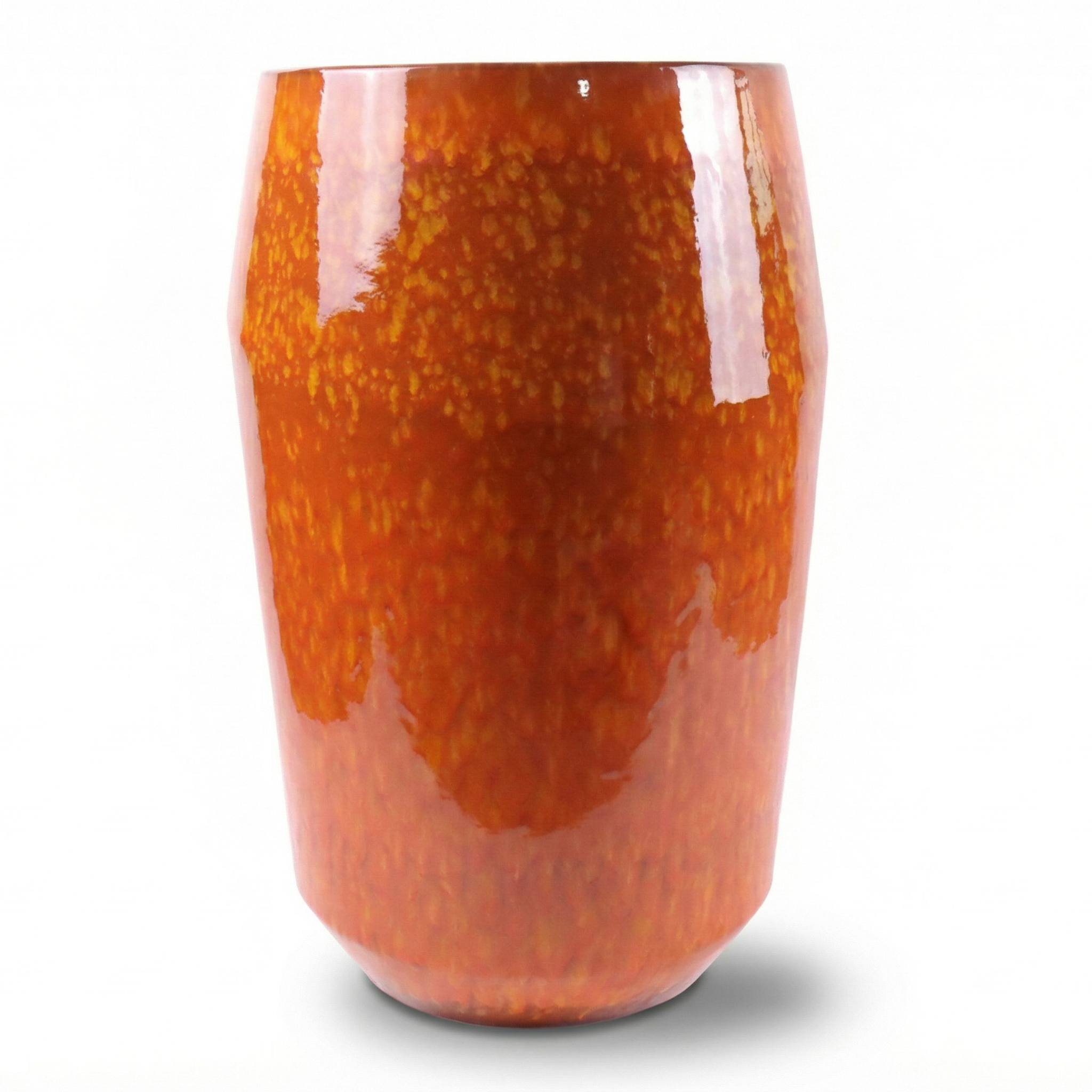 Provencelia kvetináč MONACO Oranžový – glazovaná terakota, štýl Anduze