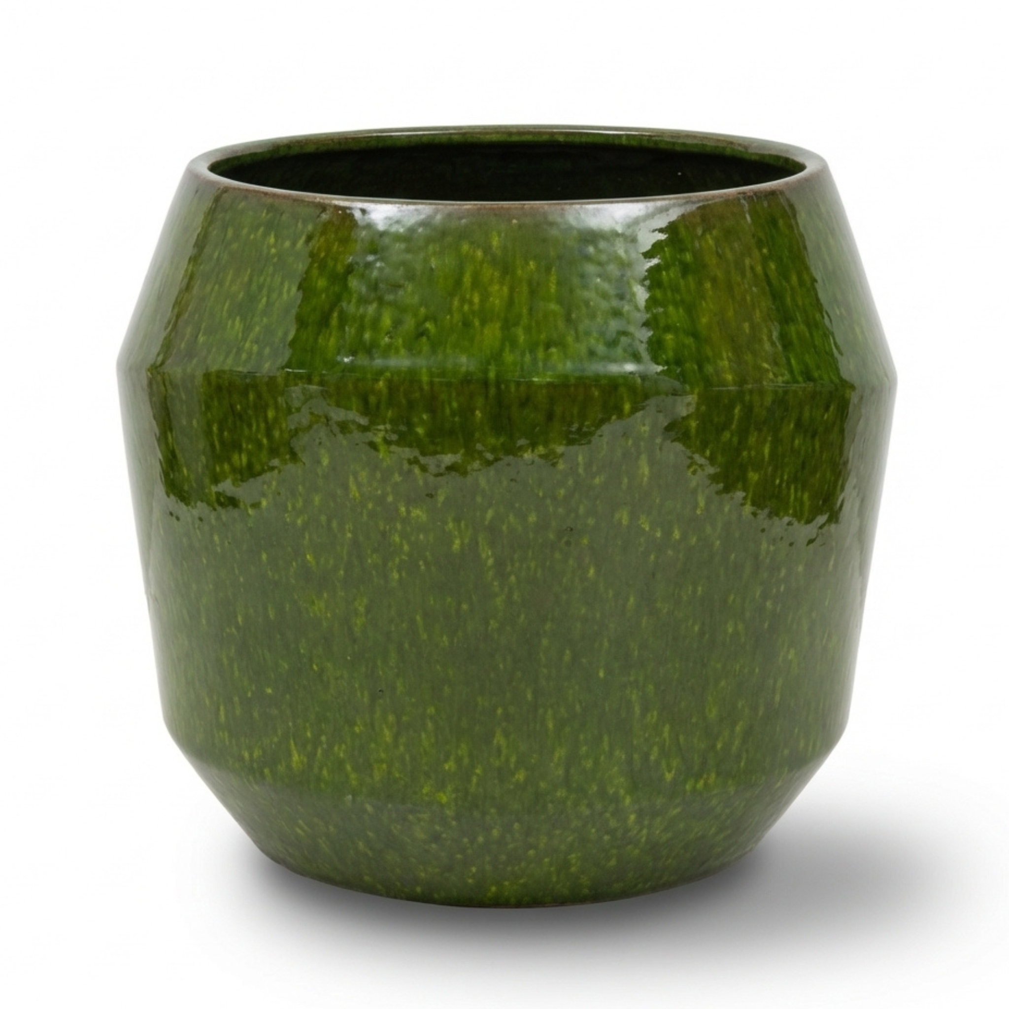 Keramický kvetináč MONACO Zelený – Provencelia, ručne vyrábaný, mrazuvzdorný