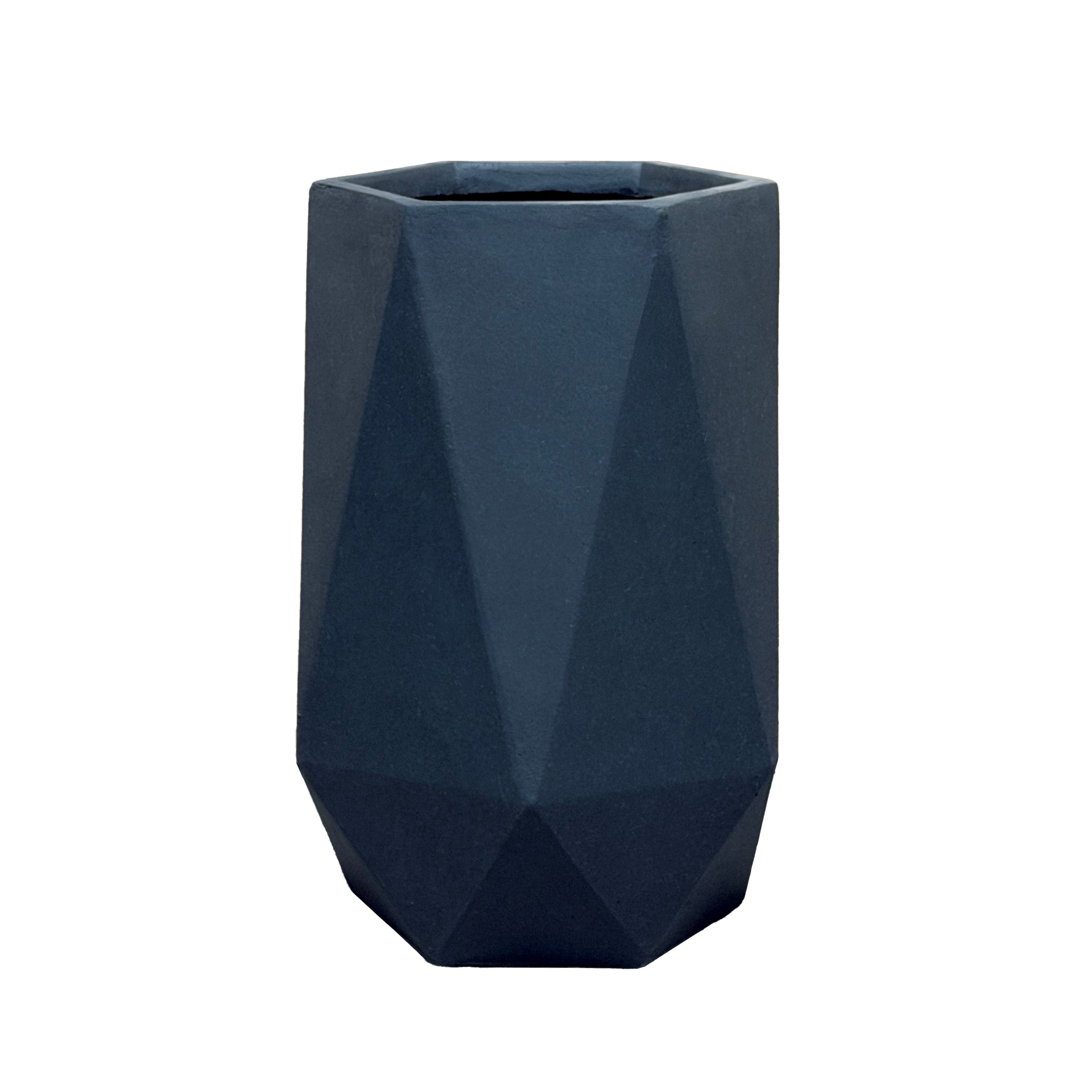 Betonový květináč PRISME - Tmavě šedá