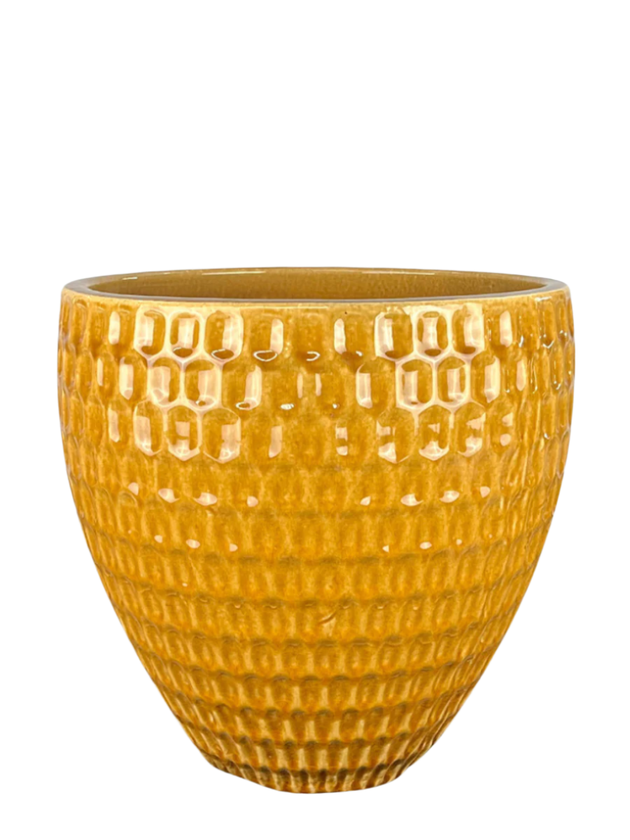 Keramický kvetináč Penelope - Medový.