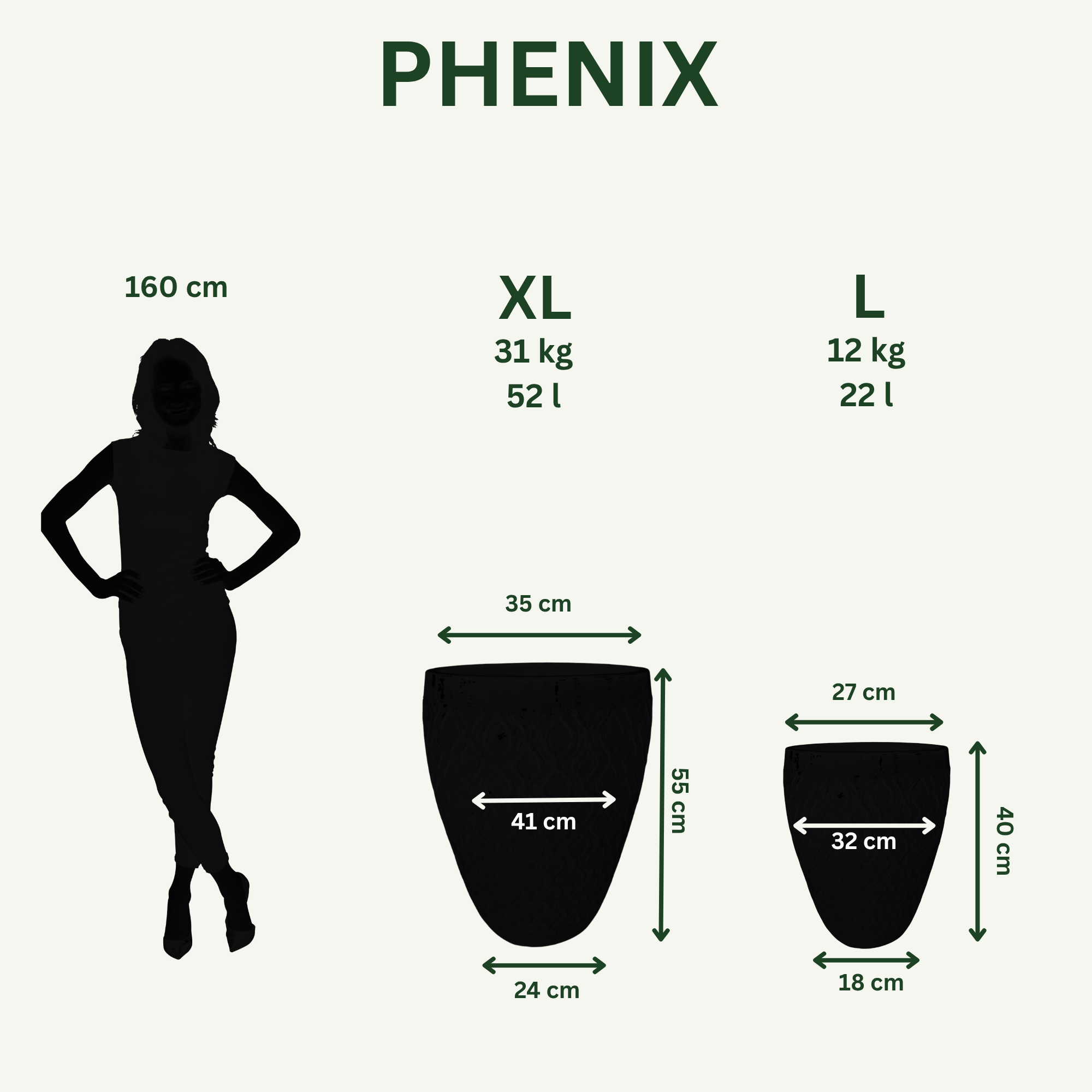 Keramický kvetináč PHENIX tyrkysový – štýl Provence, robustný a elegantný