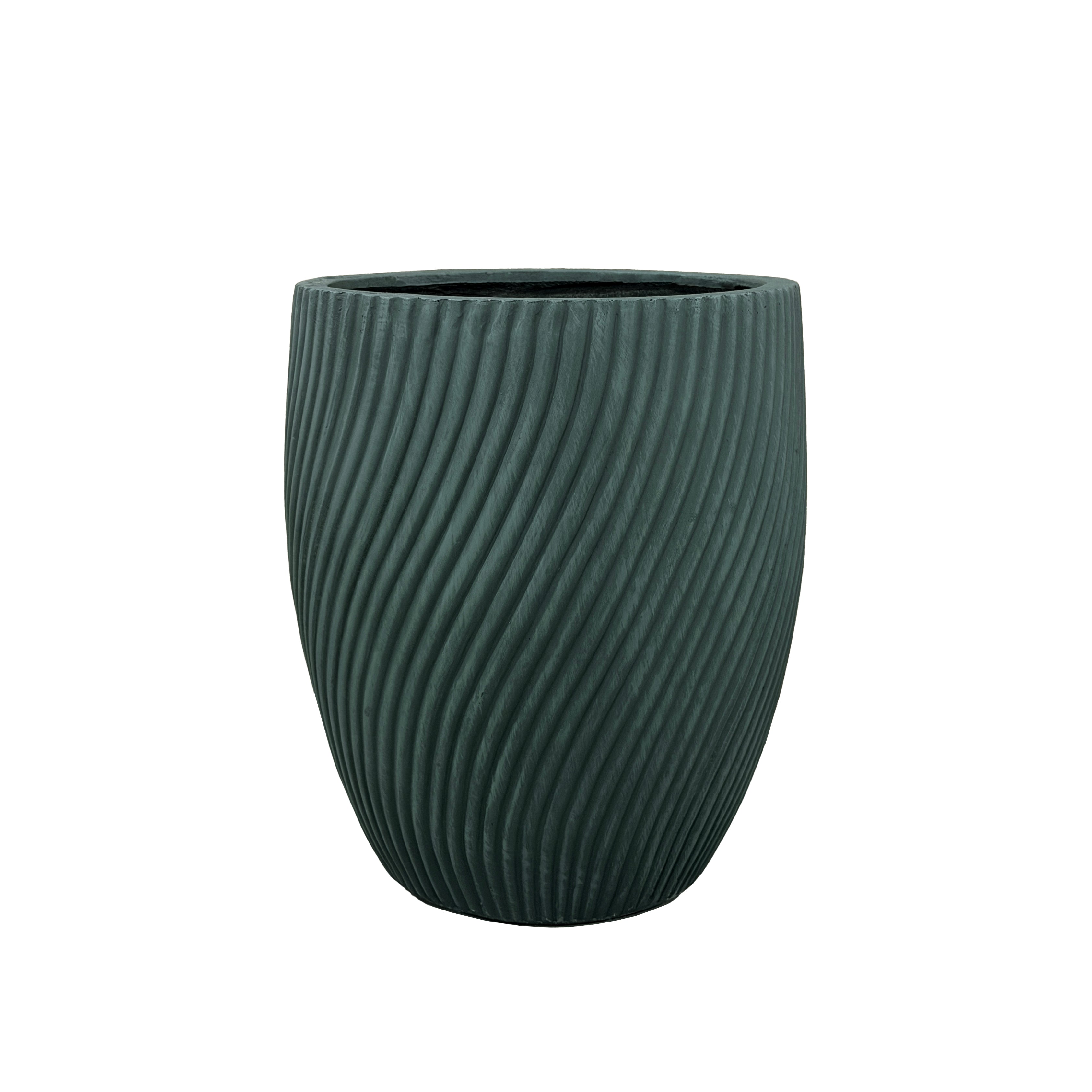 Betonový květináč Solstice - Tmavě zelená