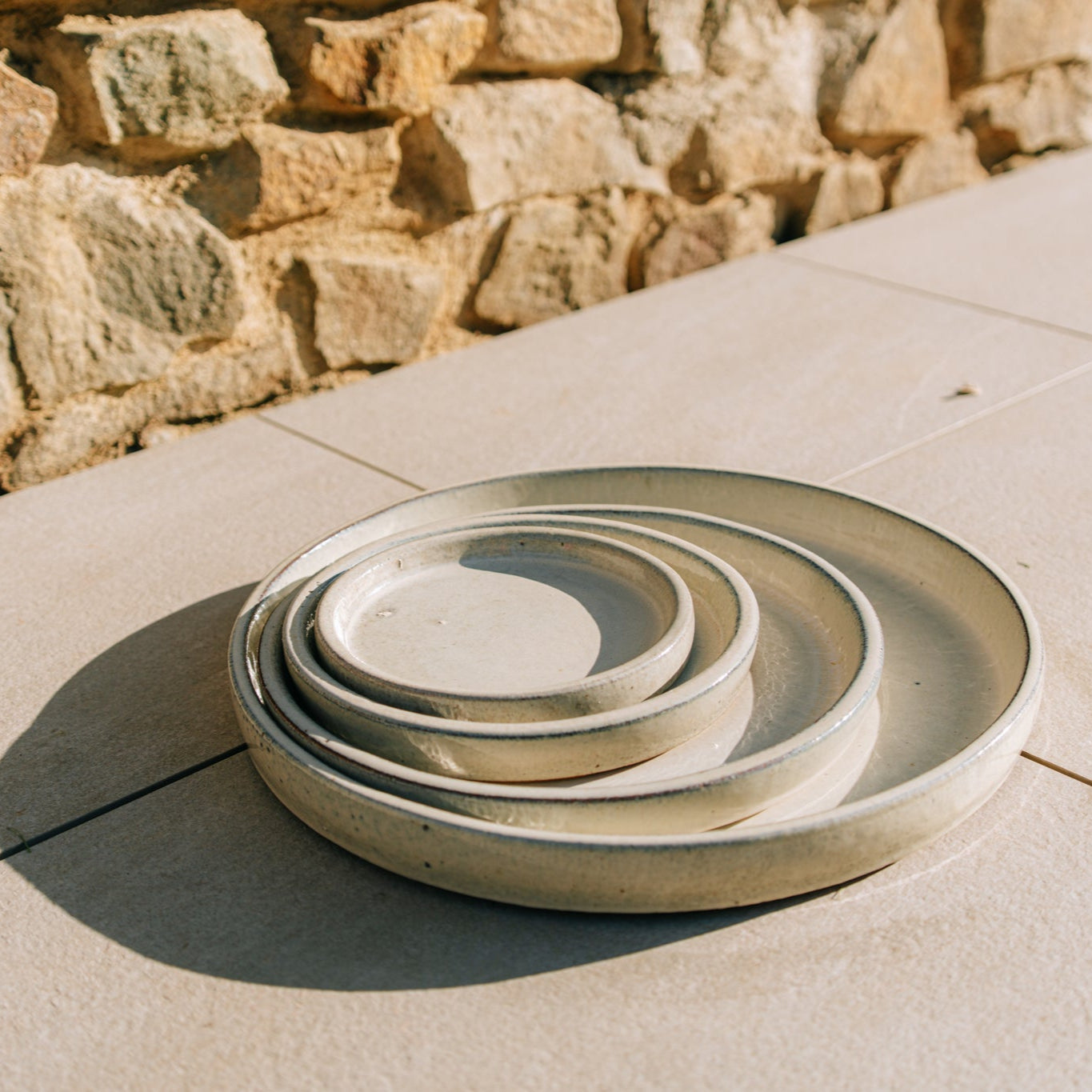 Podmiska pod kvetináč - Krémová