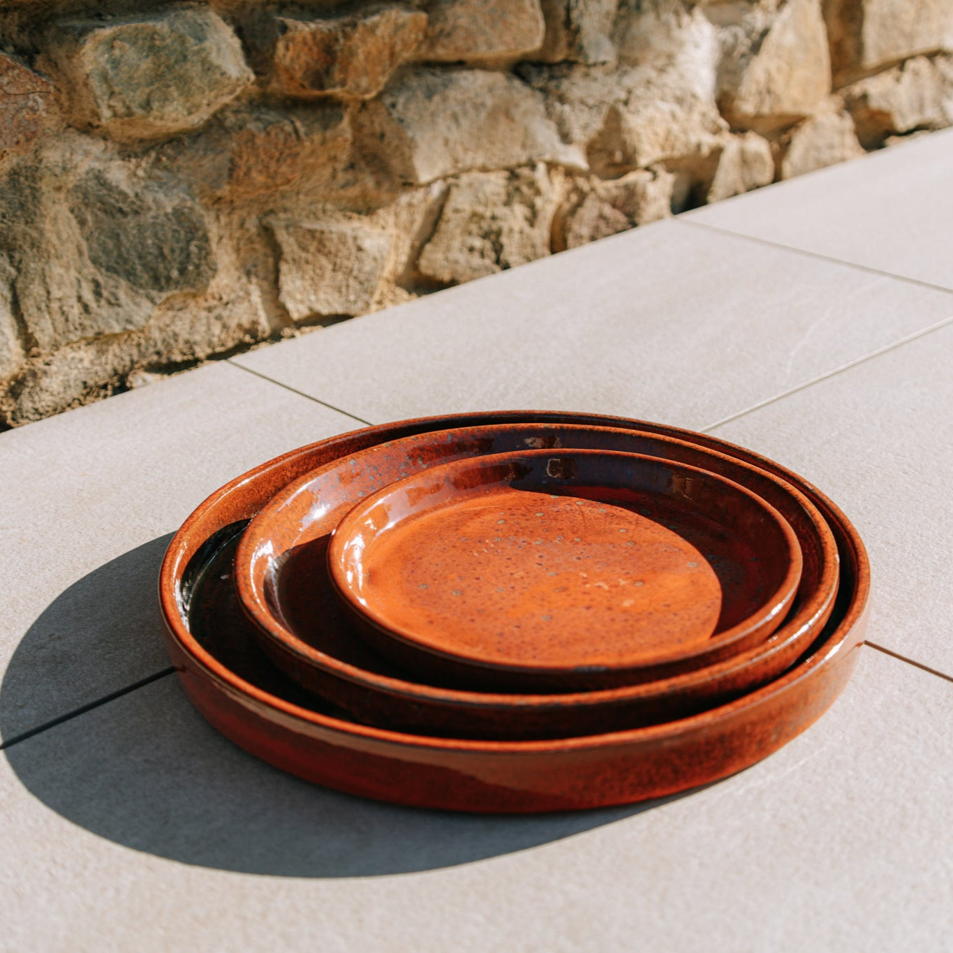 Podmiska pod kvetináč - Tropická oranžová