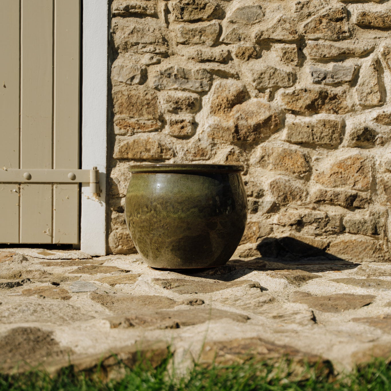 Keramický květináč Newton - Tropická zelená - Provencelia.cz