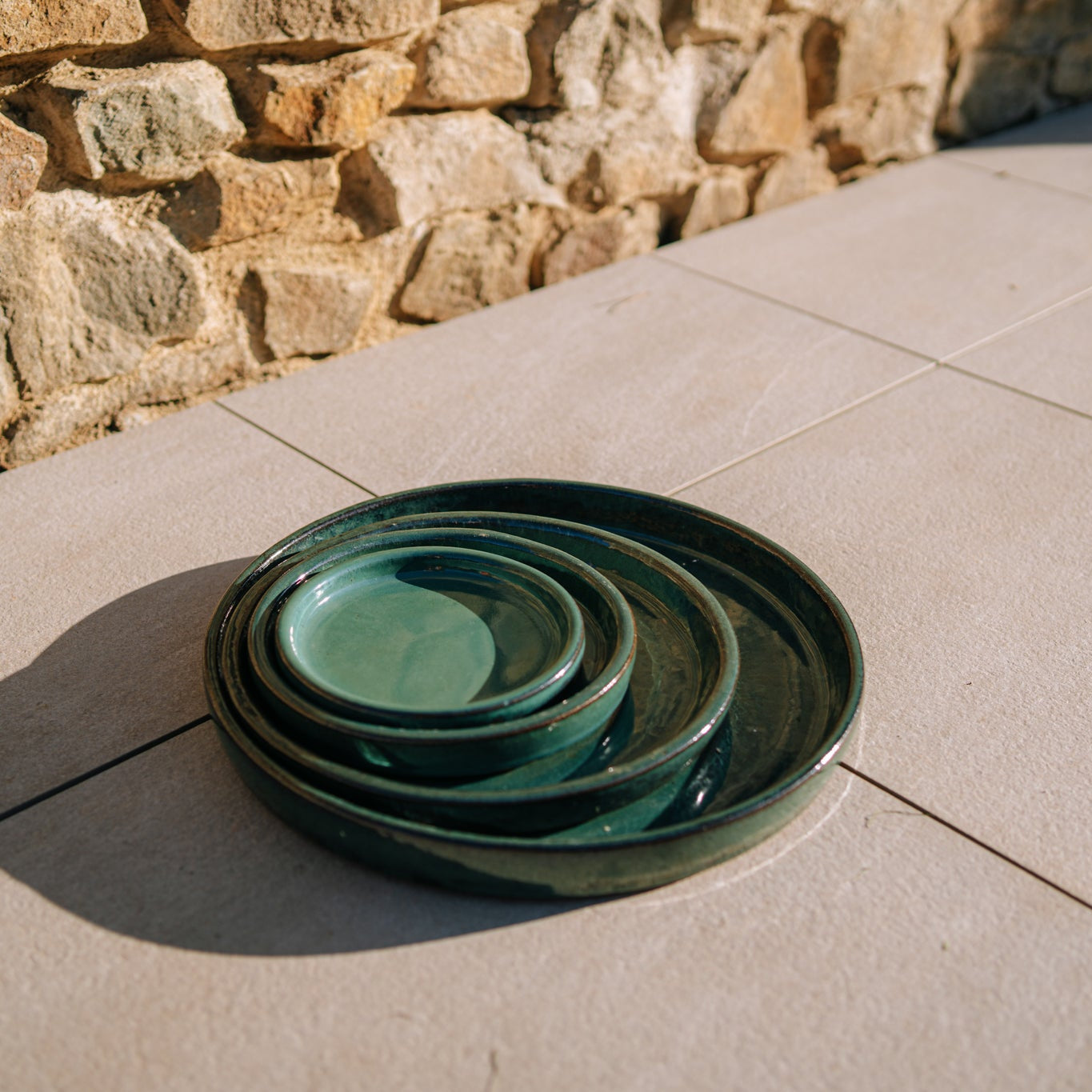 Podmiska pod kvetináč - Nefritová